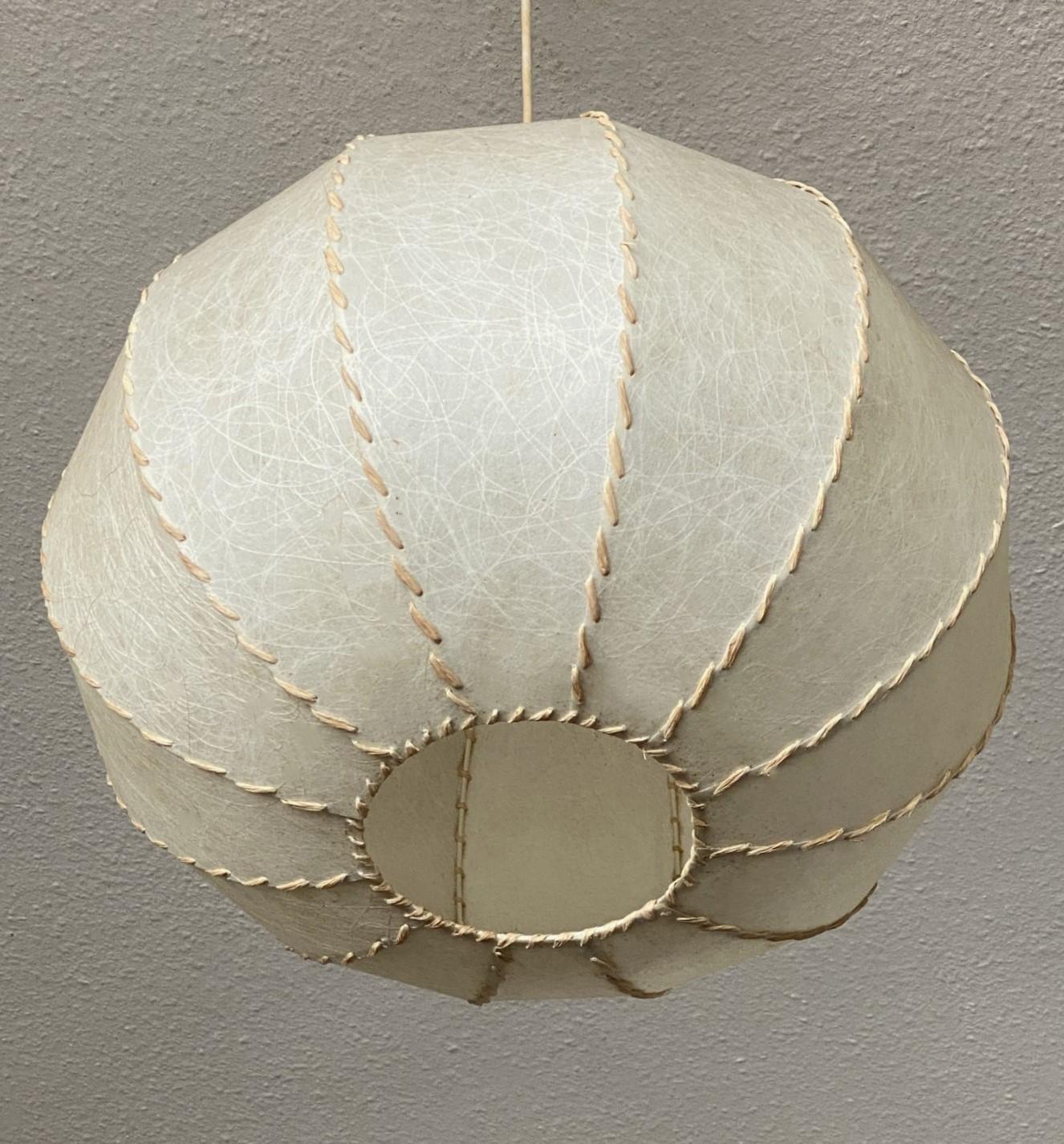 20th Century Mid-Century Cocoon Large Pendant Ceiling Lamp by Goldkant, Gemany, 1960s