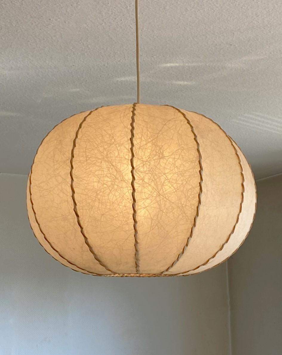 Resin Mid-Century Cocoon Large Pendant Ceiling Lamp by Goldkant, Gemany, 1960s