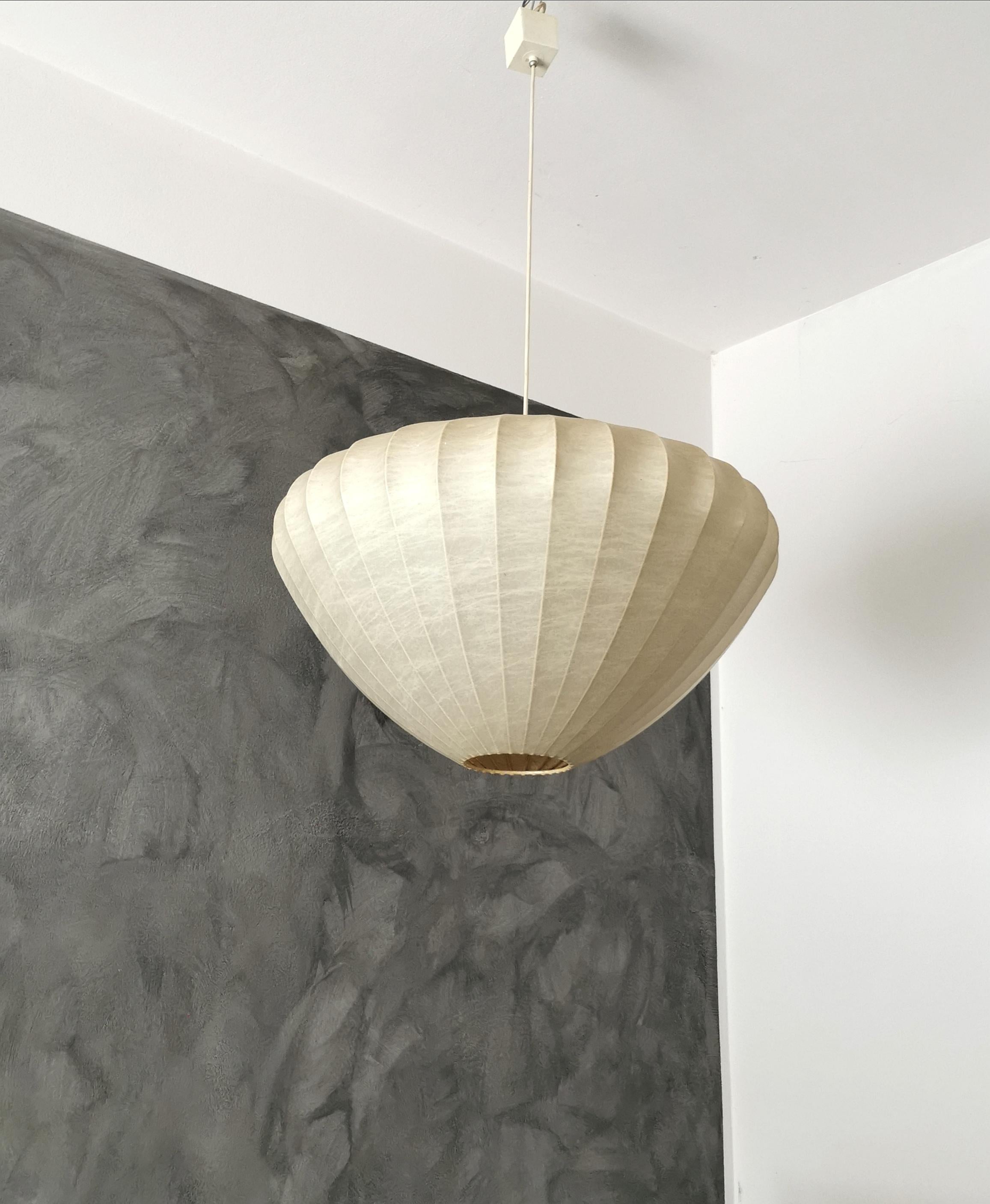 Midcentury Cocoon Pendant by Achille Castiglioni at 2-Light, Italy, 1960s 3