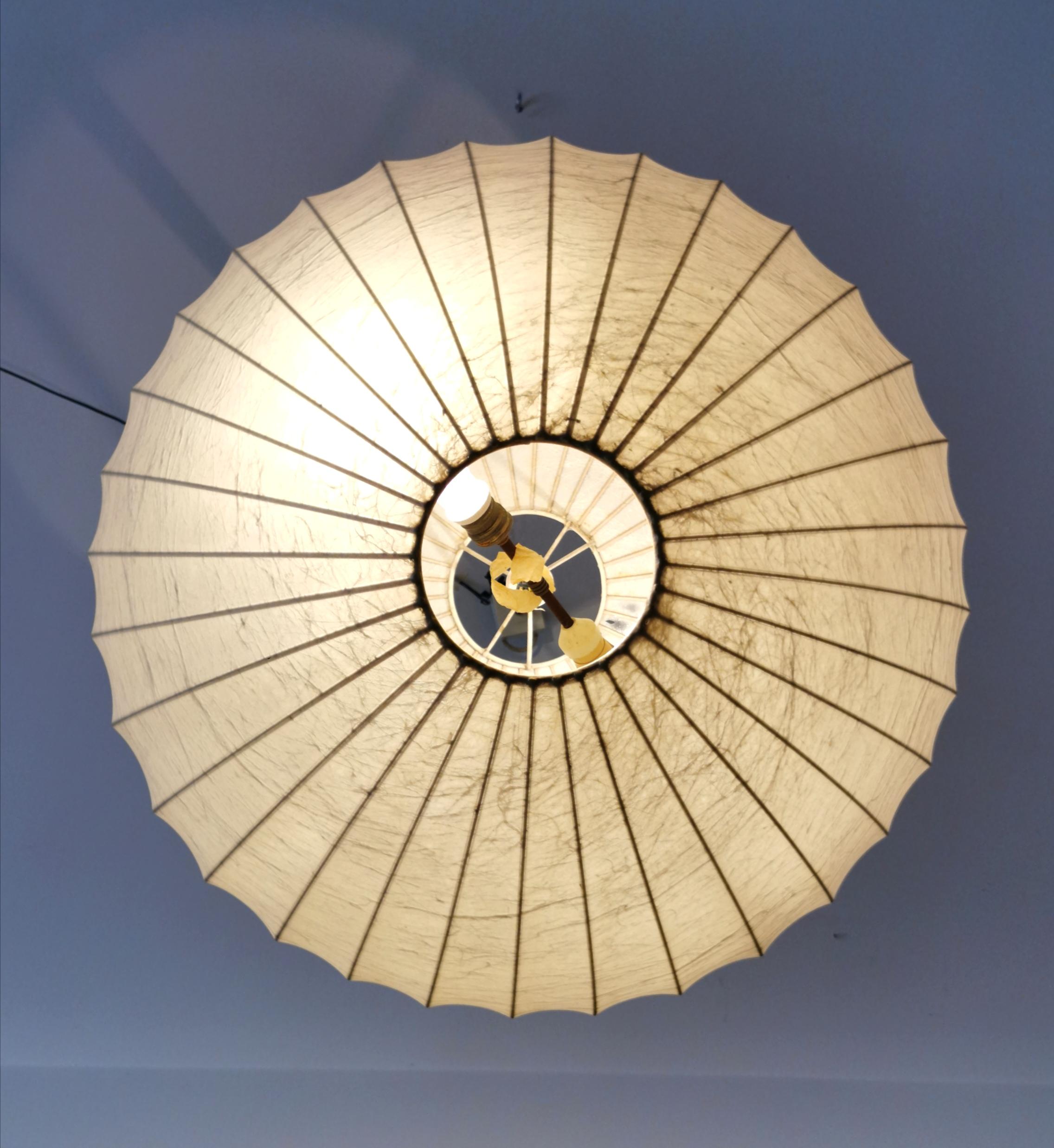20th Century Midcentury Cocoon Pendant by Achille Castiglioni at 2-Light, Italy, 1960s