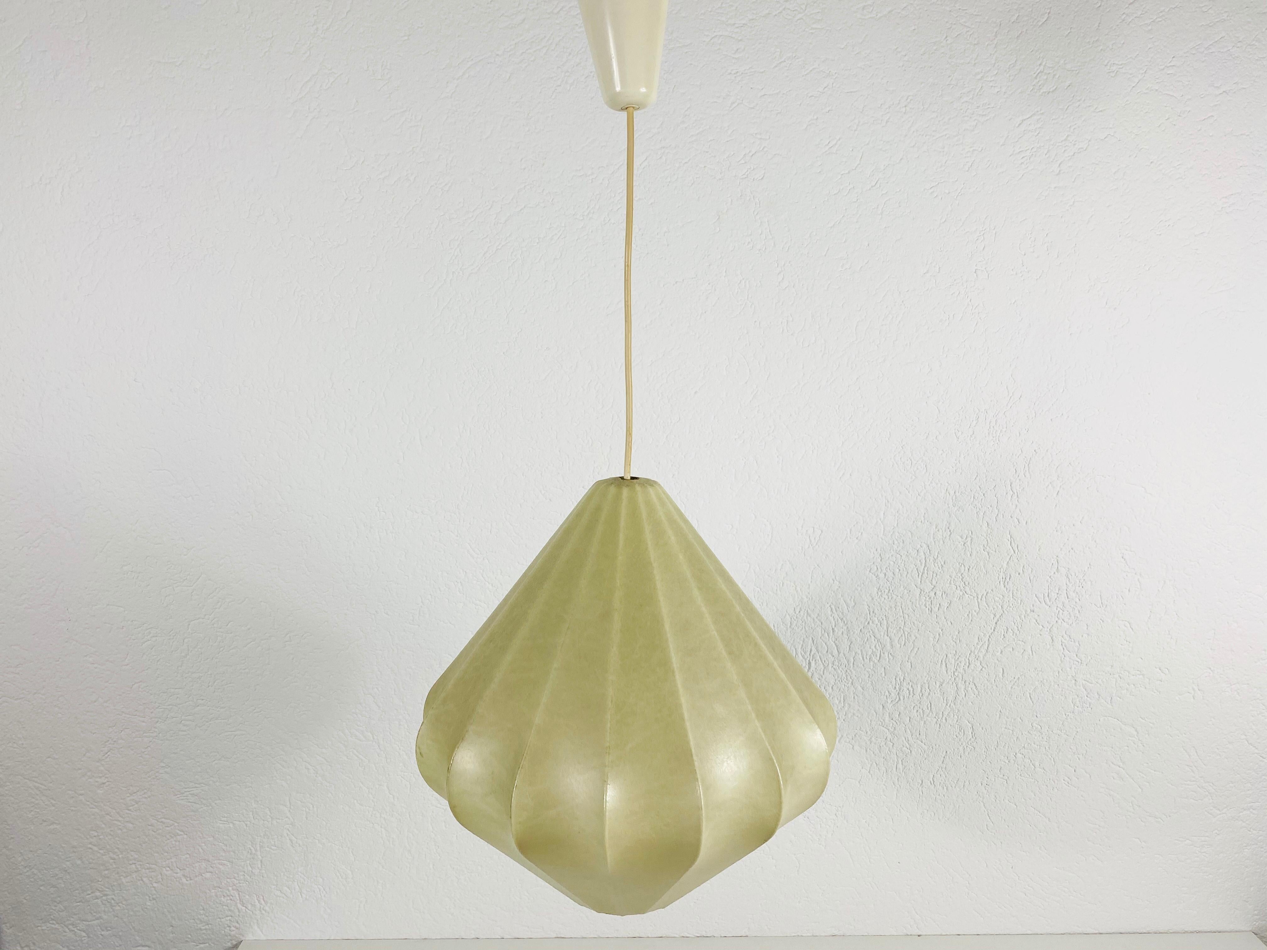 Mid-Century Modern Midcentury Cocoon Pendant Light by Achille Castiglioni for Flos, 1960s, Italy