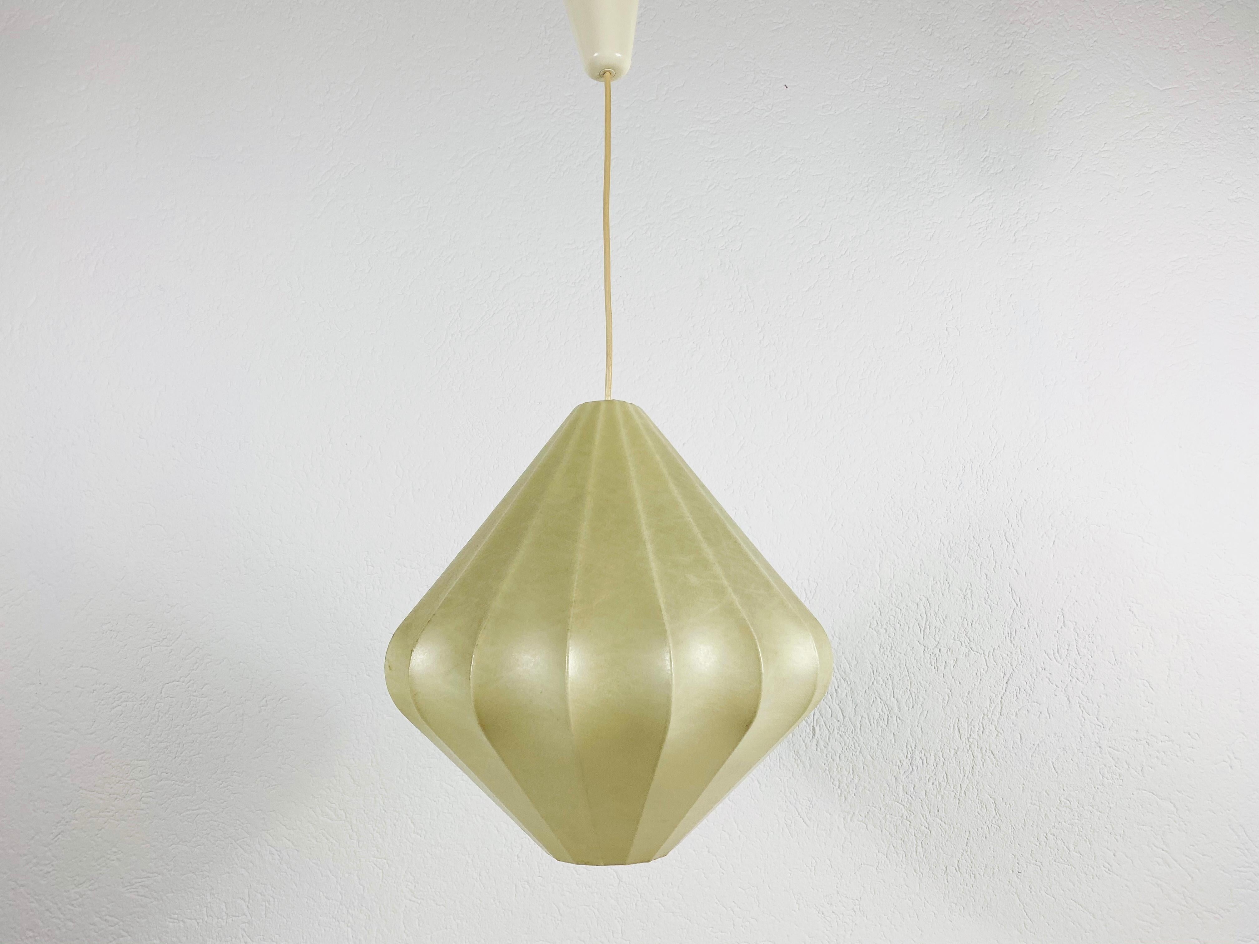 Synthetic Midcentury Cocoon Pendant Light by Achille Castiglioni for Flos, 1960s, Italy