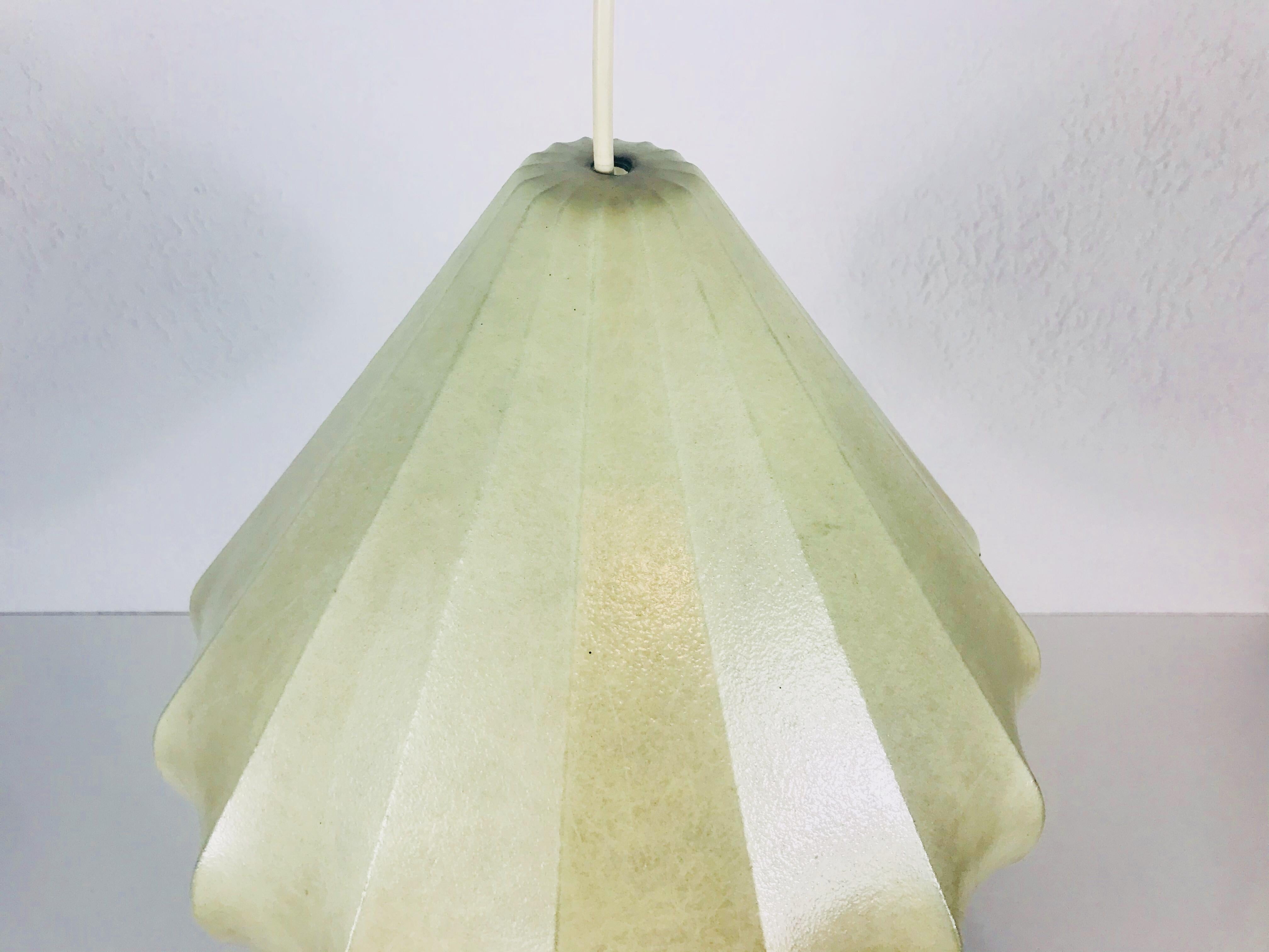 Mid-Century Cocoon Pendant Light by Achille Castiglioni for Flos, 1960s, Italy 1
