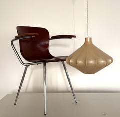 Mid-Century "Cocoon" Pendant Light by Friedel Wauer for Goldkant Leuchten, 1960s