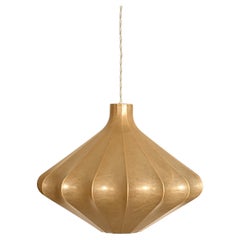 Mid-Century "Cocoon" Pendant Light by Friedel Wauer for Goldkant Leuchten, 1960s