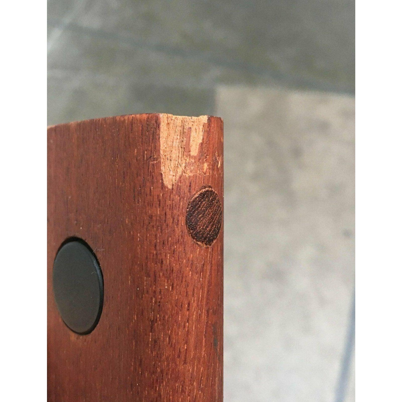 Mid-Century Cocoon Swivel Mounted Cantilever Wall Lamp from Teak Wood, 1960s For Sale 10