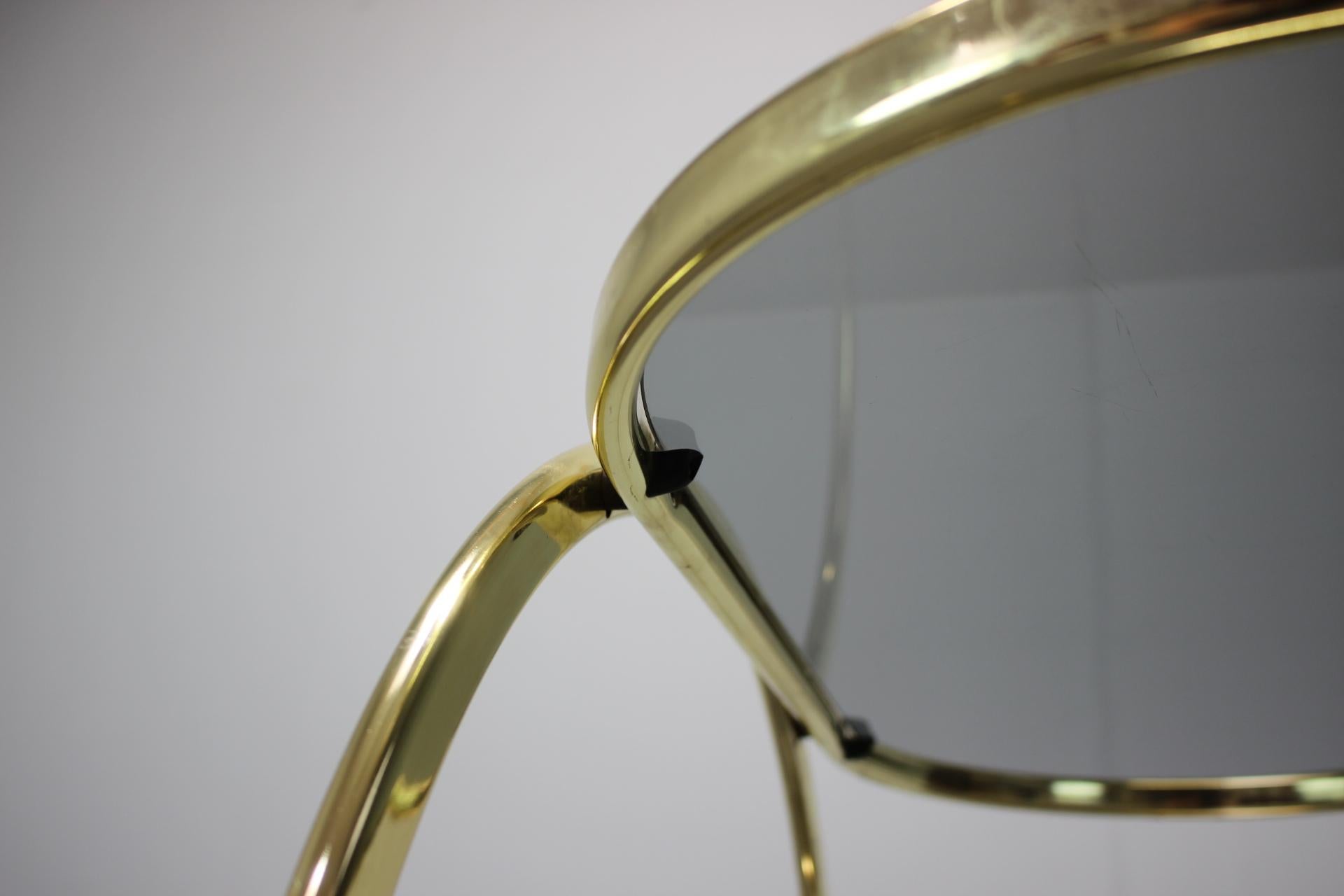 Mid-Century Coctail Serving Bar Table made of Brass, 1970s, Germany 4
