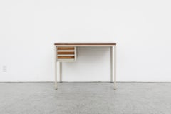Mid-Century Coen de Vries Metal and Wood Writing Desk or Vanity