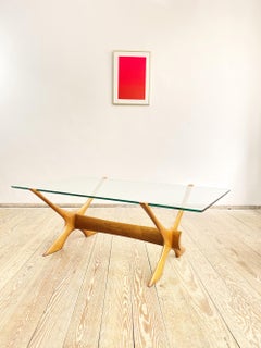 Mid-Century Coffee or Sofa Table by Illum Wikkelso for Silkeborg, Denmark, 1950s