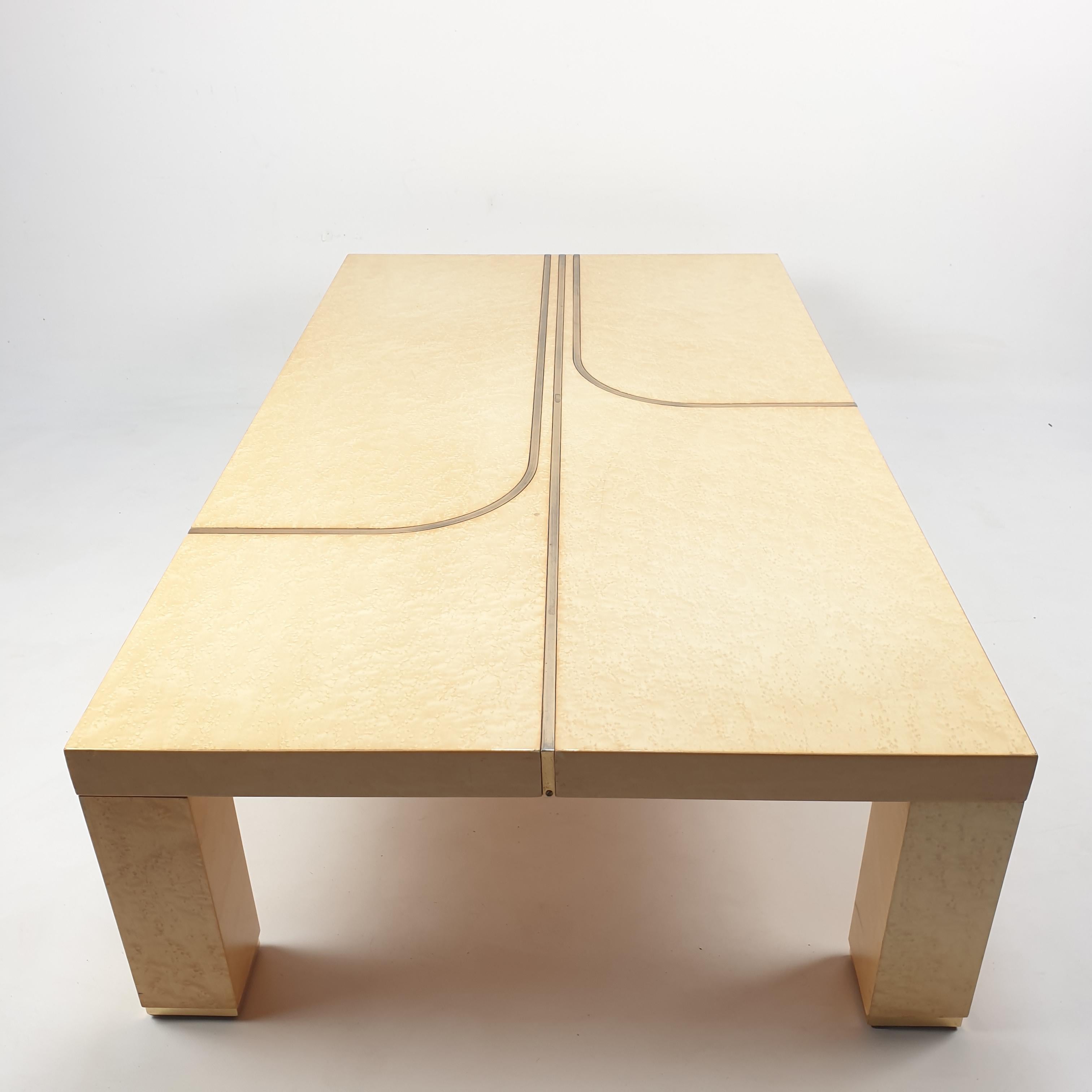 Mid-Century Coffee Table by Alain Delon for Maison Jansen, 1 For Sale 5
