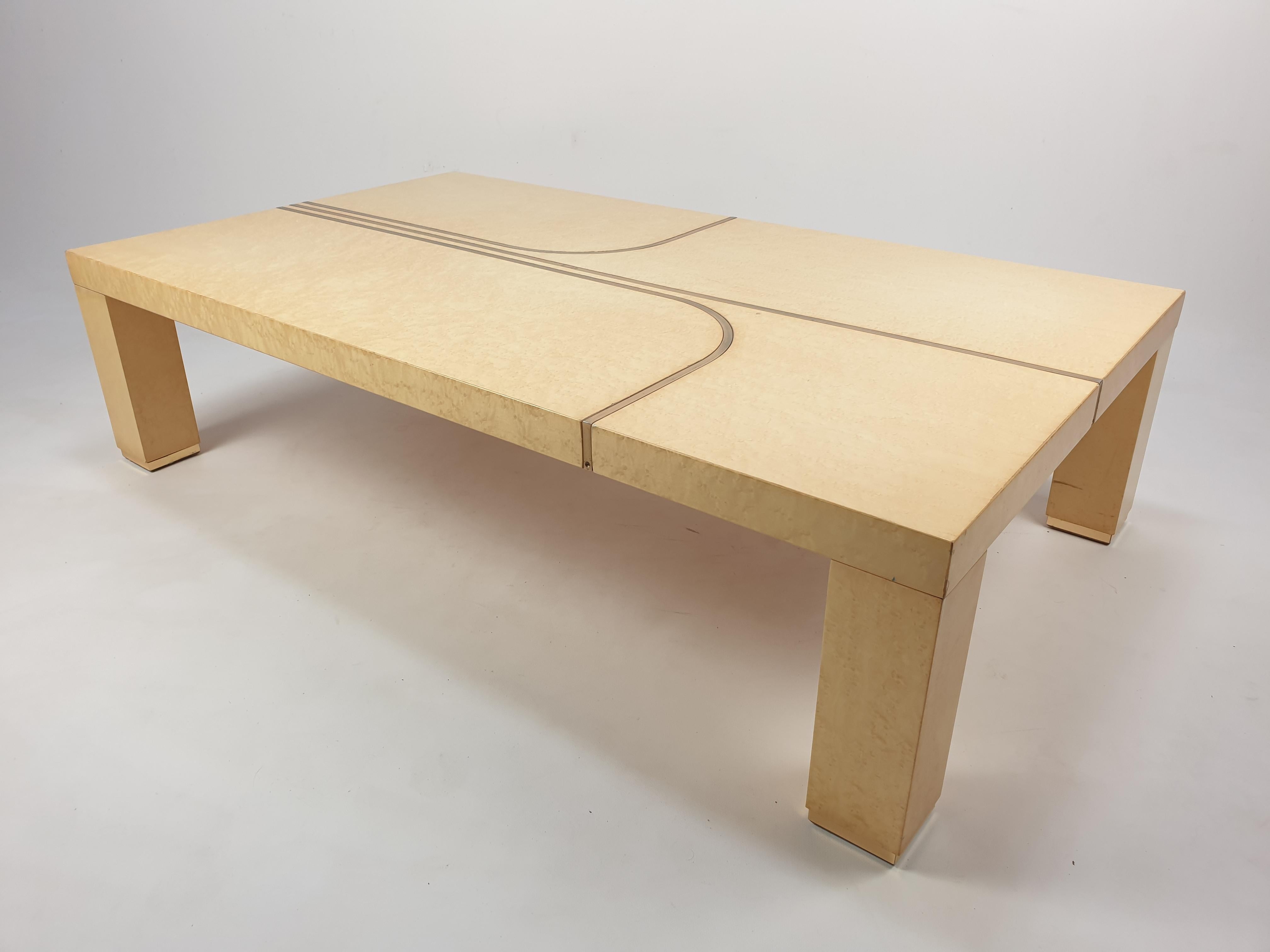 Mid-Century Coffee Table by Alain Delon for Maison Jansen, 1 For Sale 6