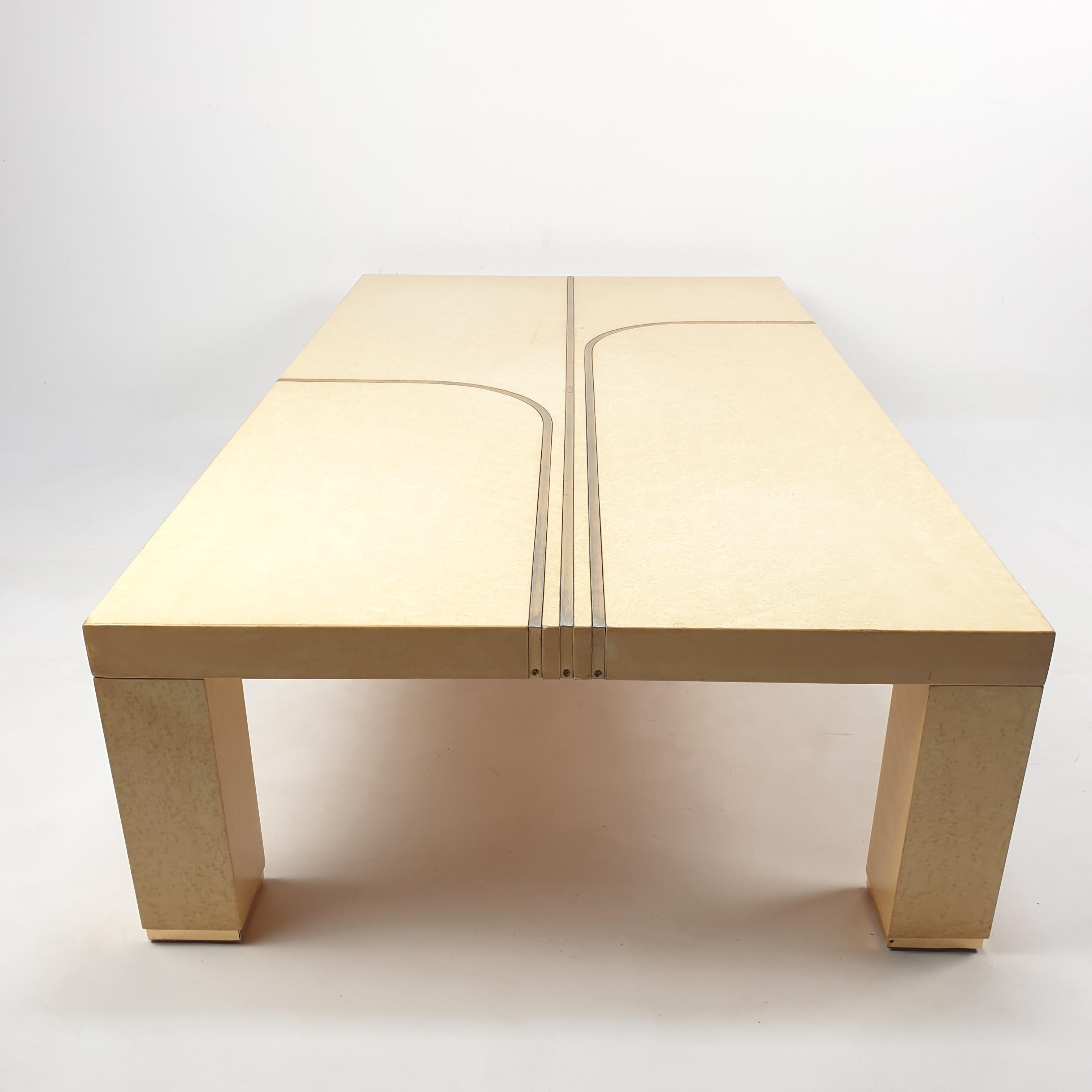 Mid-Century Coffee Table by Alain Delon for Maison Jansen, 1 For Sale 8