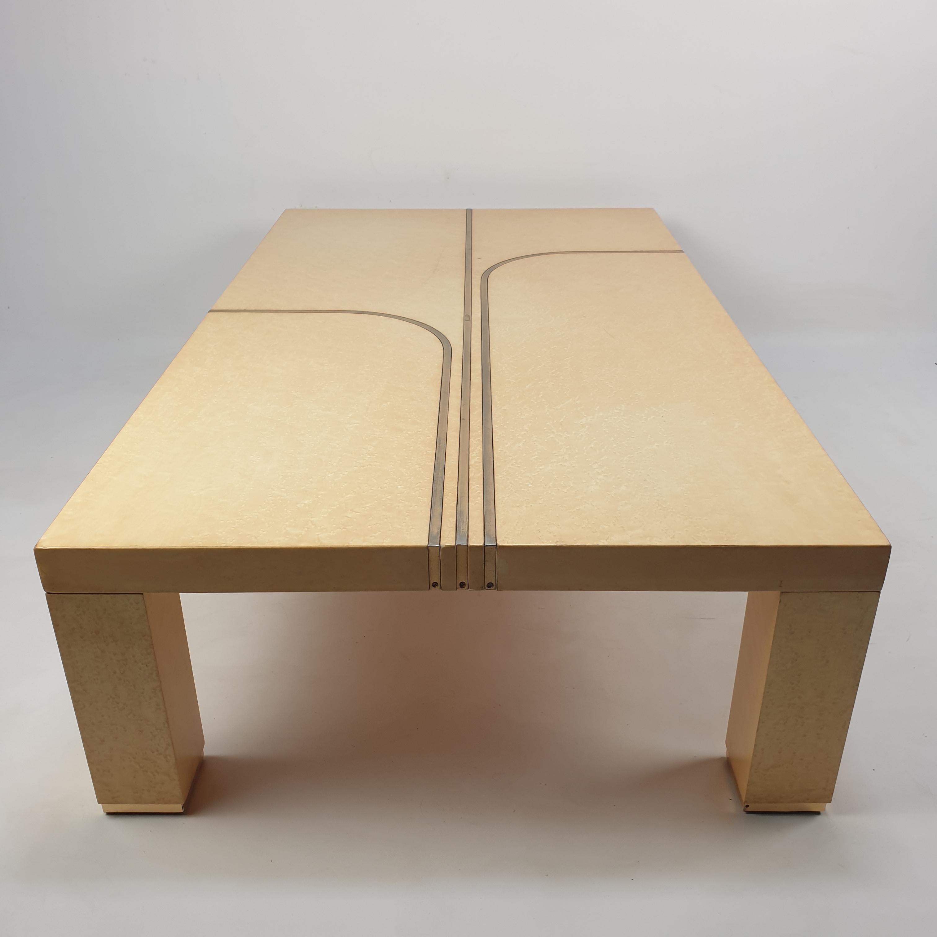 Mid-Century Coffee Table by Alain Delon for Maison Jansen, 1 For Sale 9