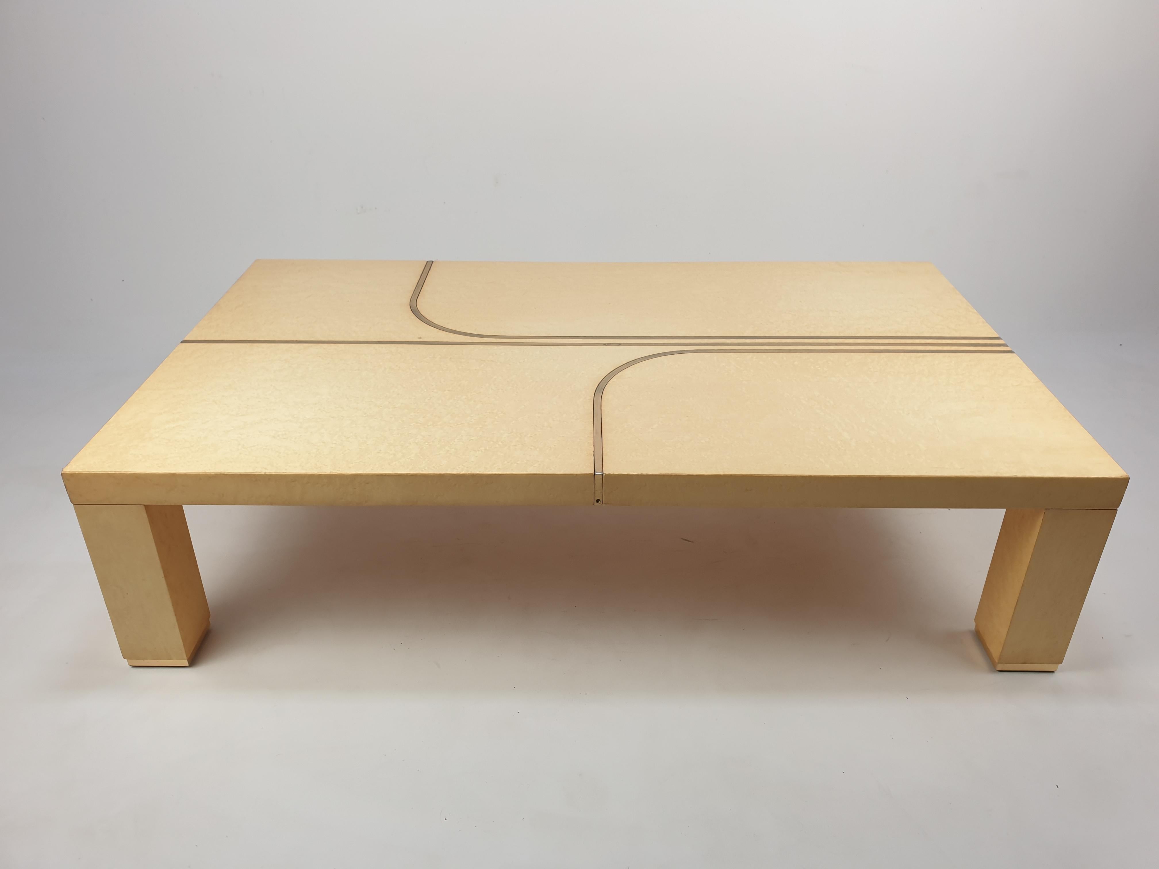 Mid-Century Coffee Table by Alain Delon for Maison Jansen, 1 In Good Condition For Sale In Oud Beijerland, NL