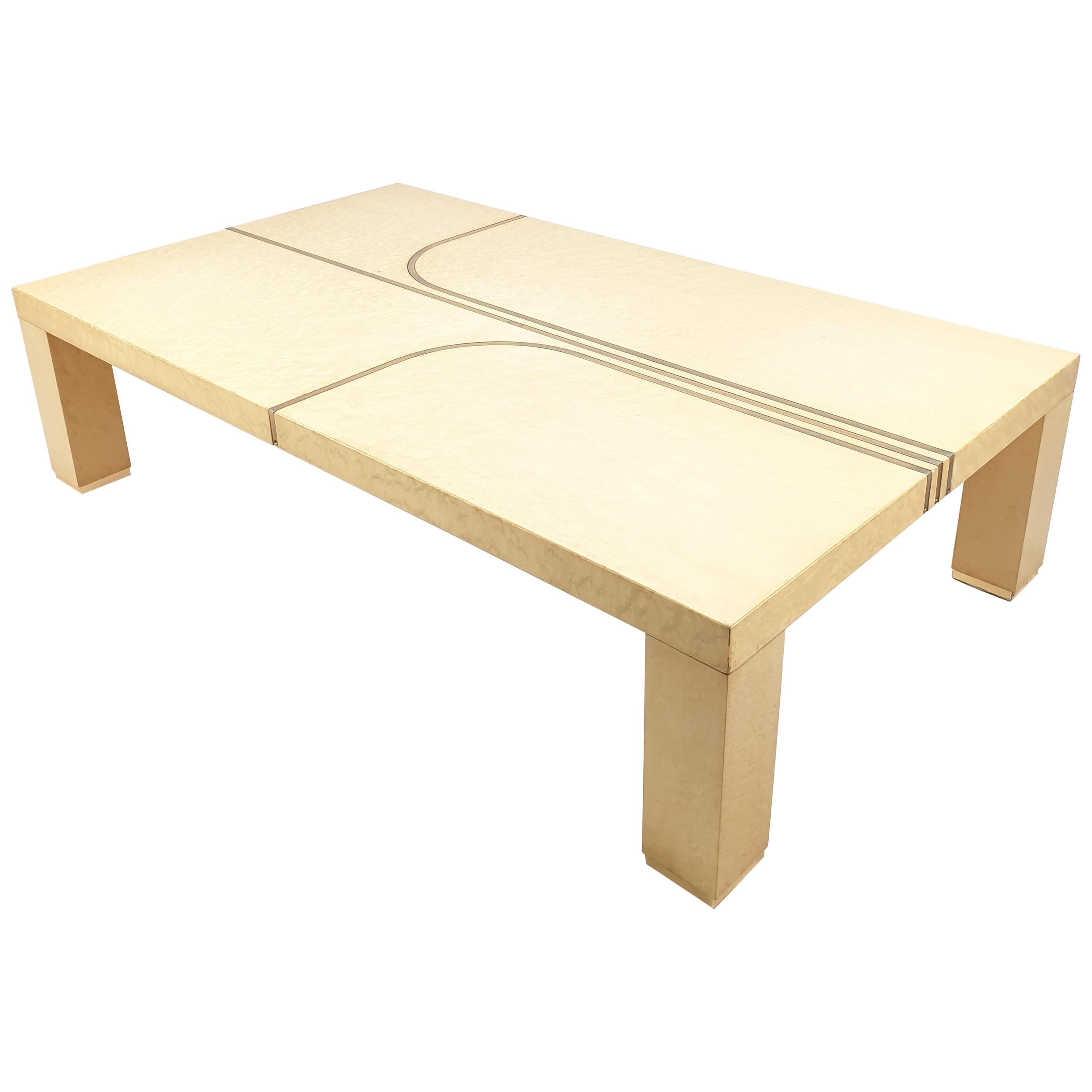 Mid-Century Coffee Table by Alain Delon for Maison Jansen, 1