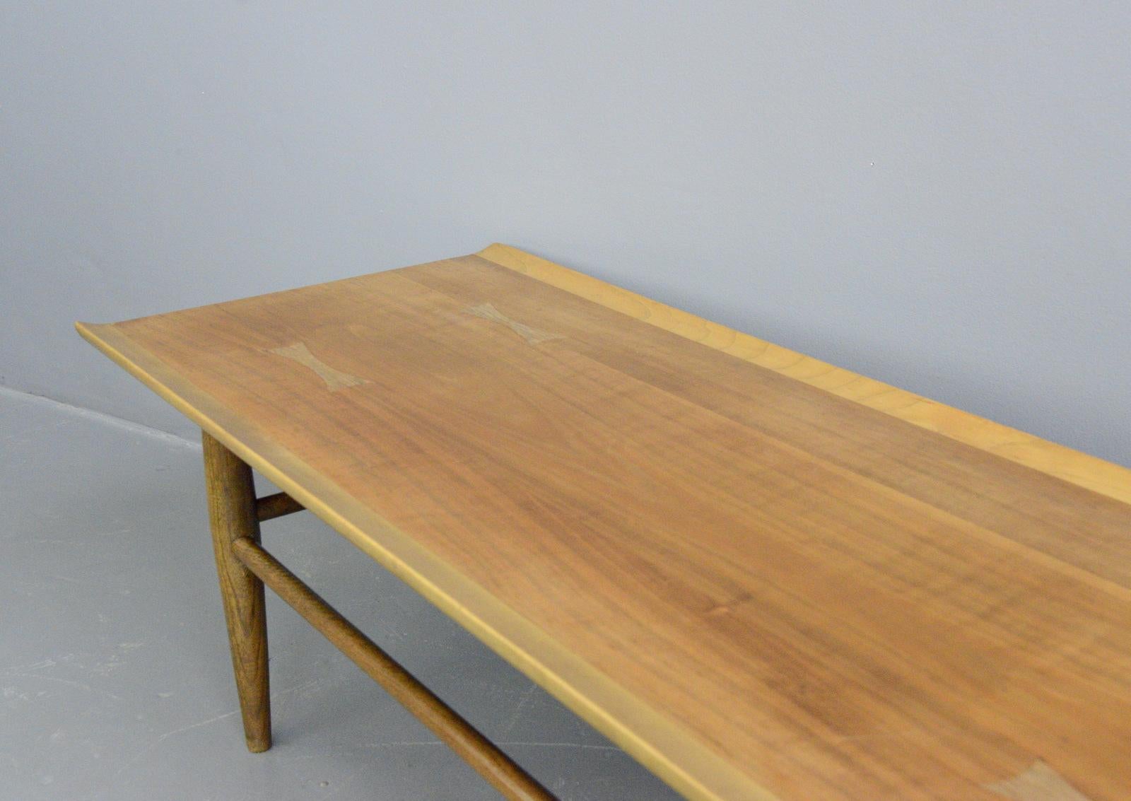 Mid-Century Modern Midcentury Coffee Table by Baumritter, circa 1950s