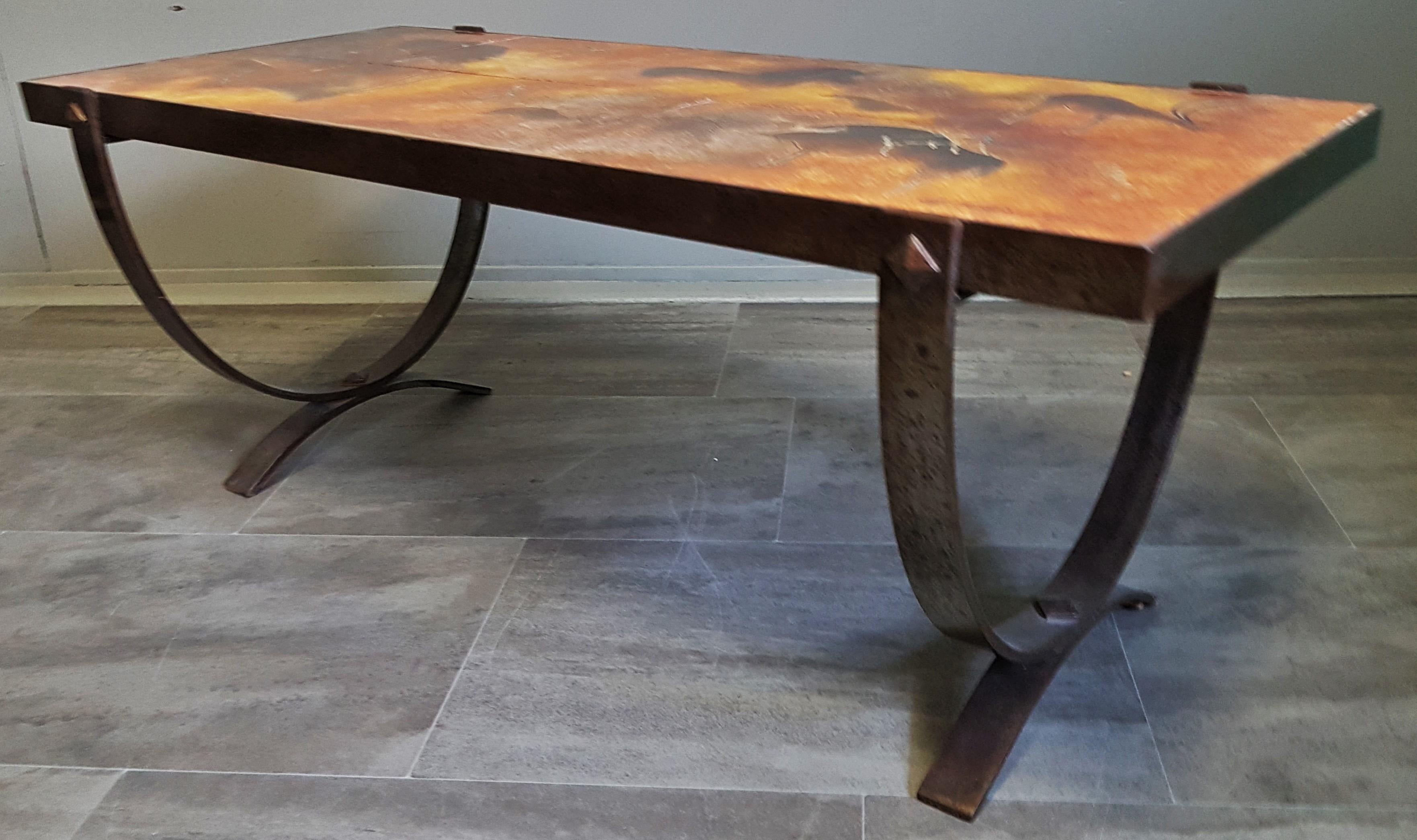 Midcentury Coffee Table by Georges Tardieu, Vallauris, France, 1960s For Sale 12