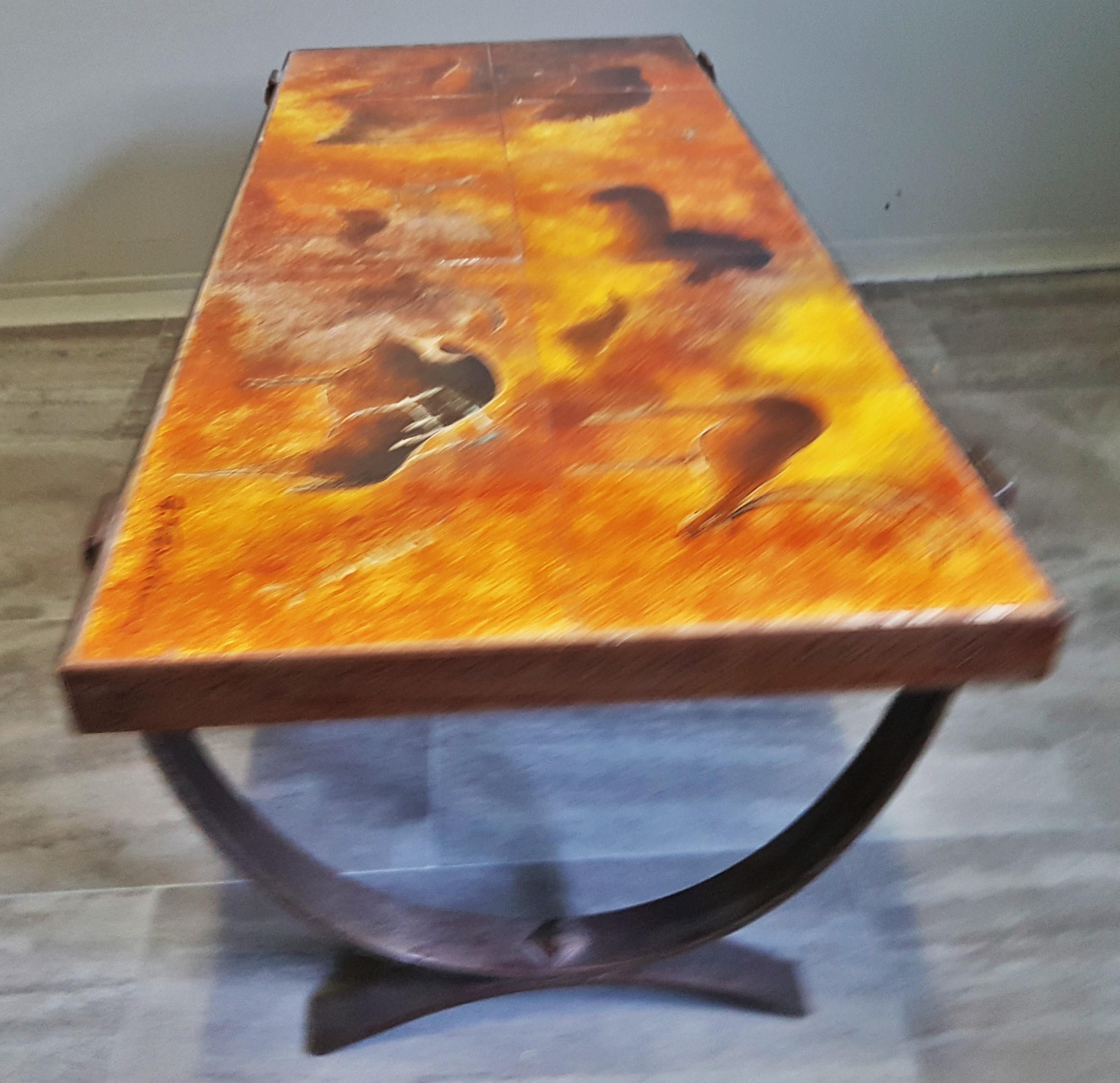 Ceramic Midcentury Coffee Table by Georges Tardieu, Vallauris, France, 1960s For Sale
