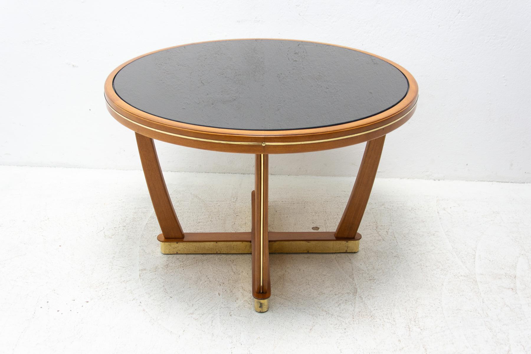 Brass Mid-Century Coffee Table by Ilse Möbel, Germany, 1950s