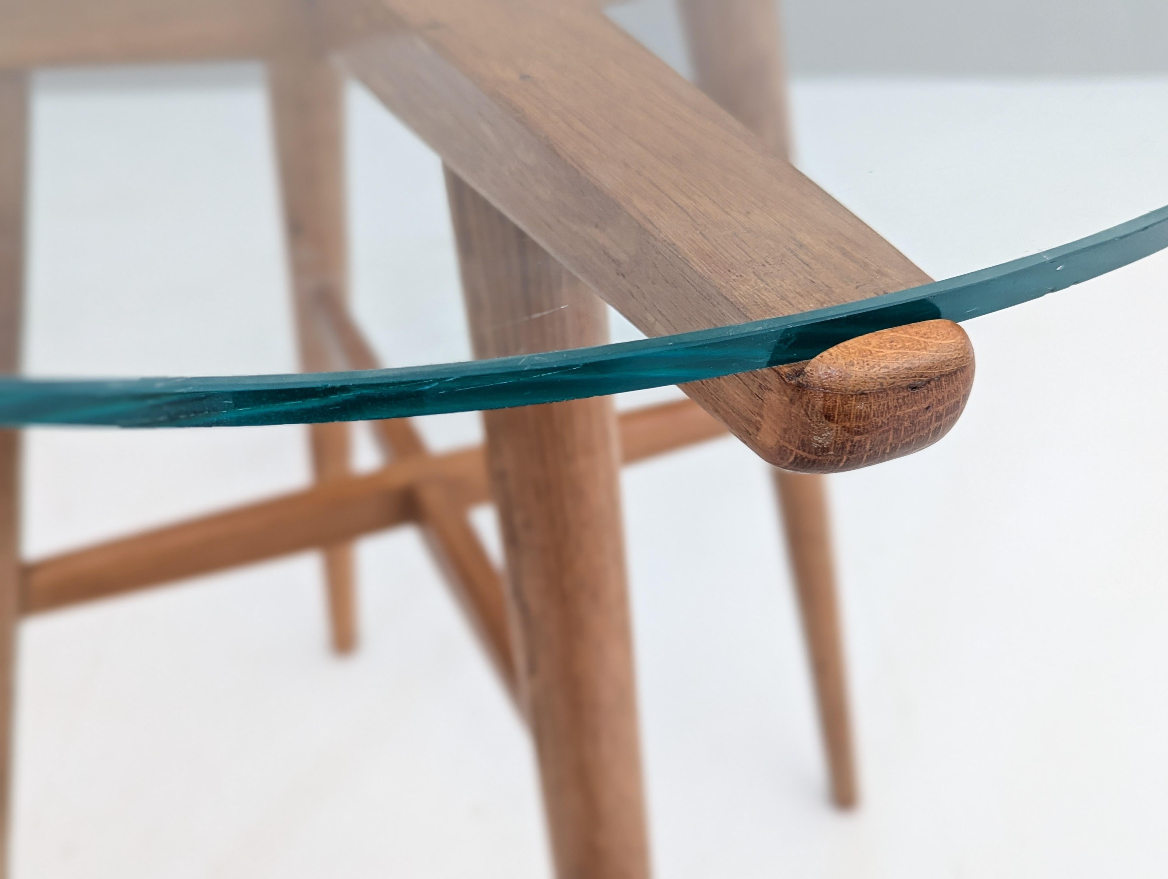 Verre Table basse du milieu du siècle par Jiří Rathouský pour Krásná Jizba, années 1940 en vente