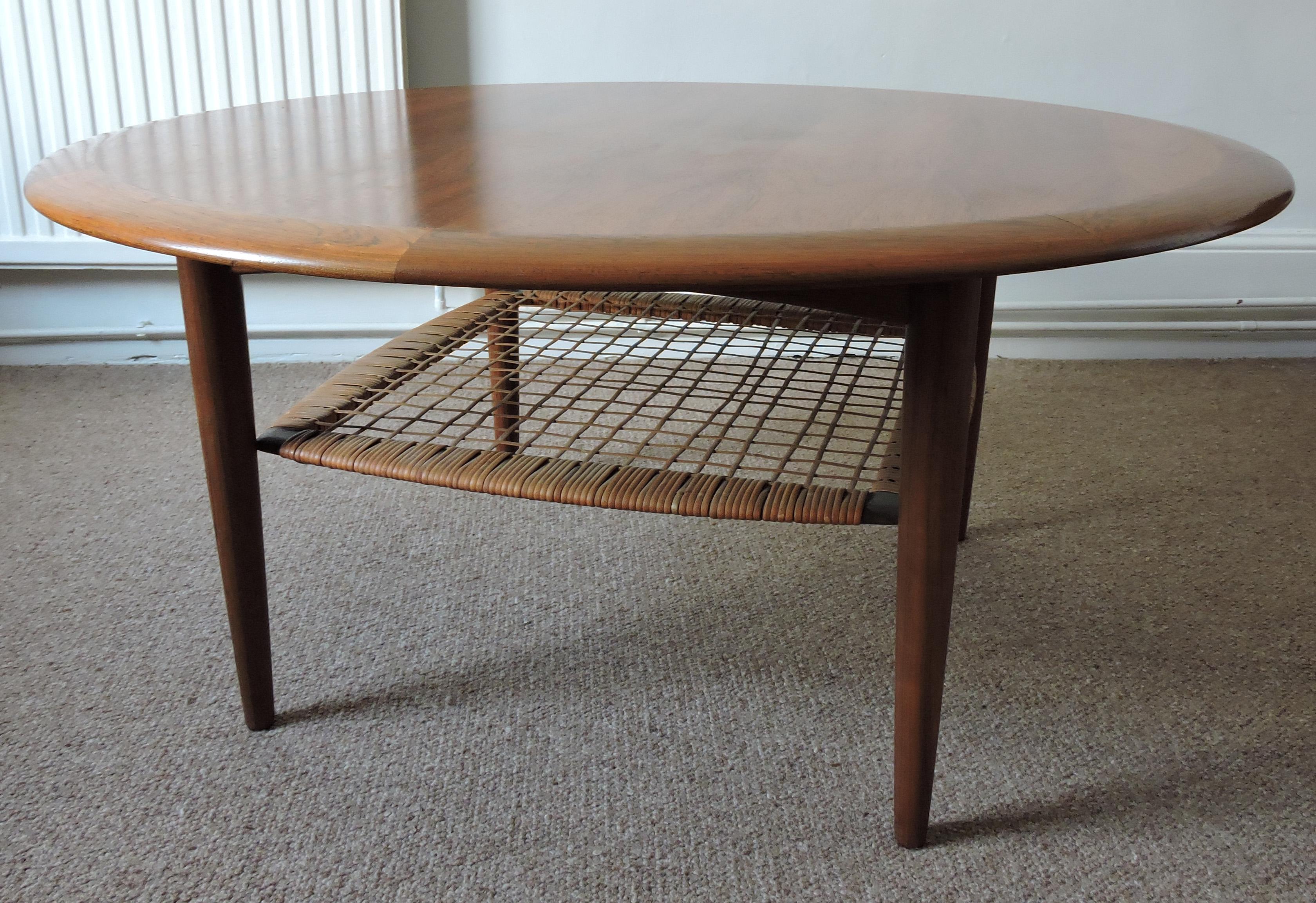 Mid-Century Modern Midcentury Coffee Table by Johannes Andersen for CFC Silkeborg, 1960s For Sale