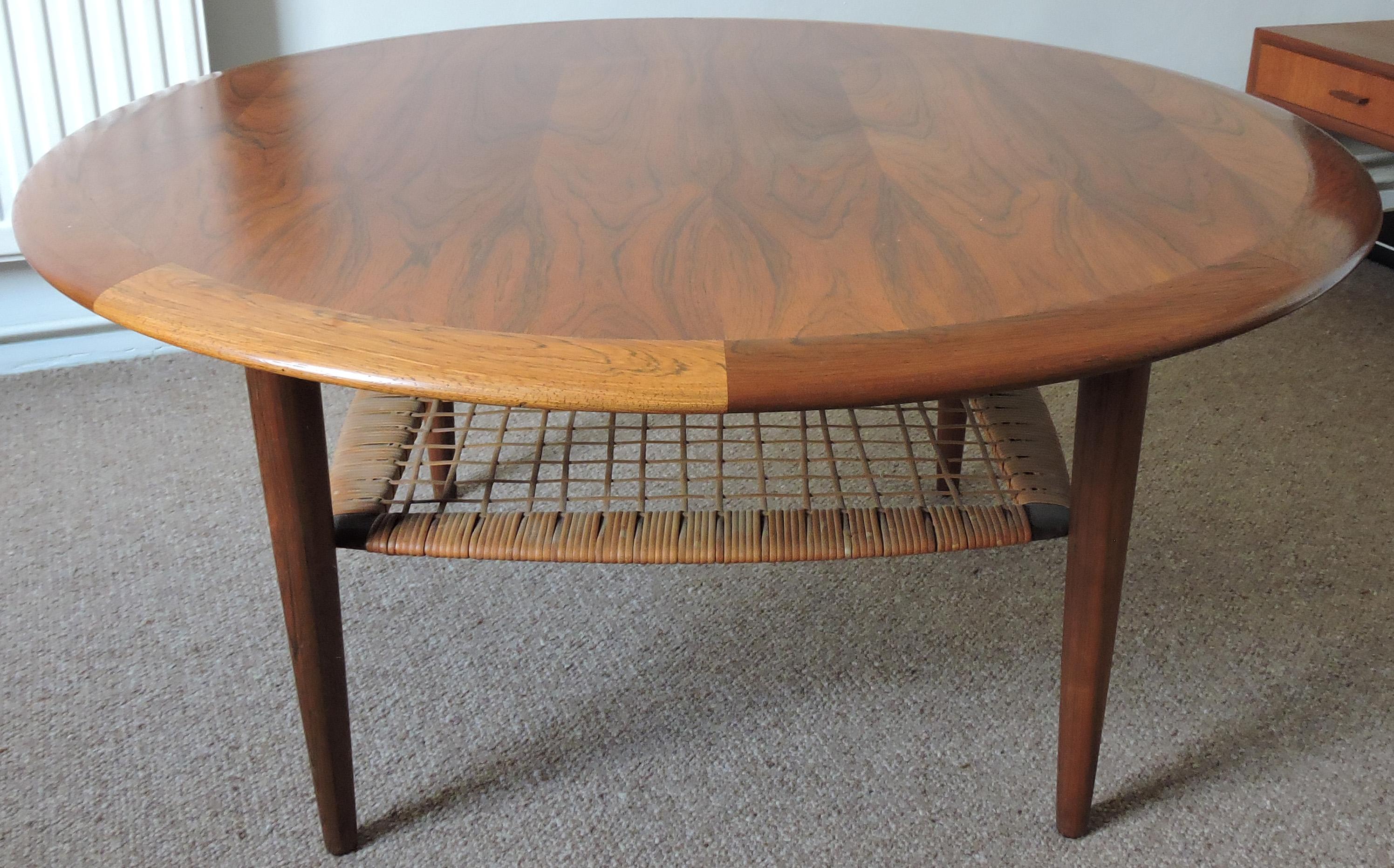 Midcentury Coffee Table by Johannes Andersen for CFC Silkeborg, 1960s In Good Condition For Sale In Chesham, GB