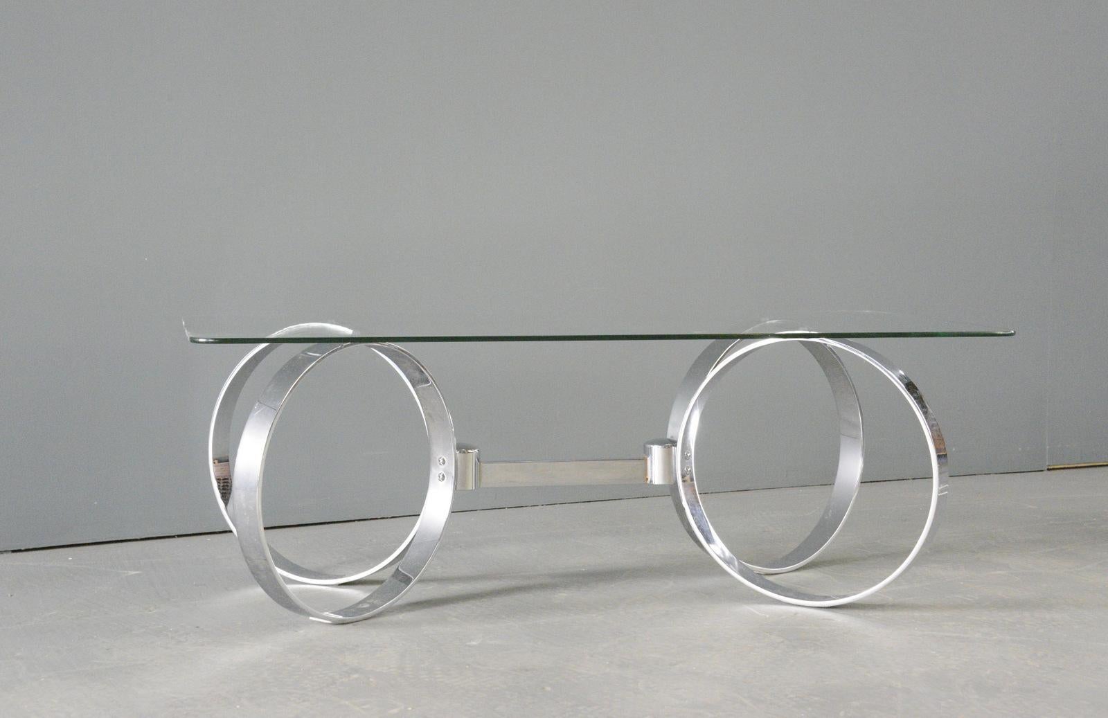Allemand Table basse du milieu du siècle par Knut Hesterberg Circa 1970 en vente