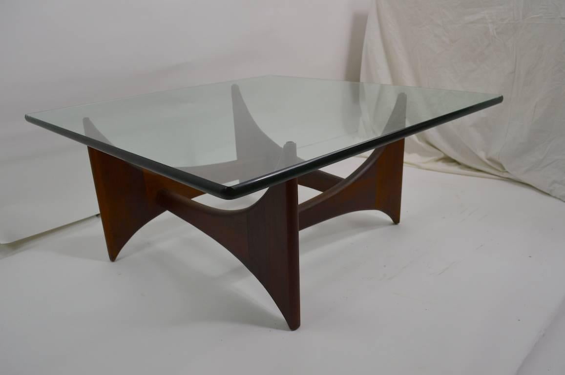 Glass Midcentury Coffee Table by Pearsall