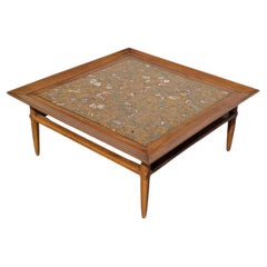 Mid Century Coffee Table By Tomlinson, Living Room, Sculptural, Wood, Stone