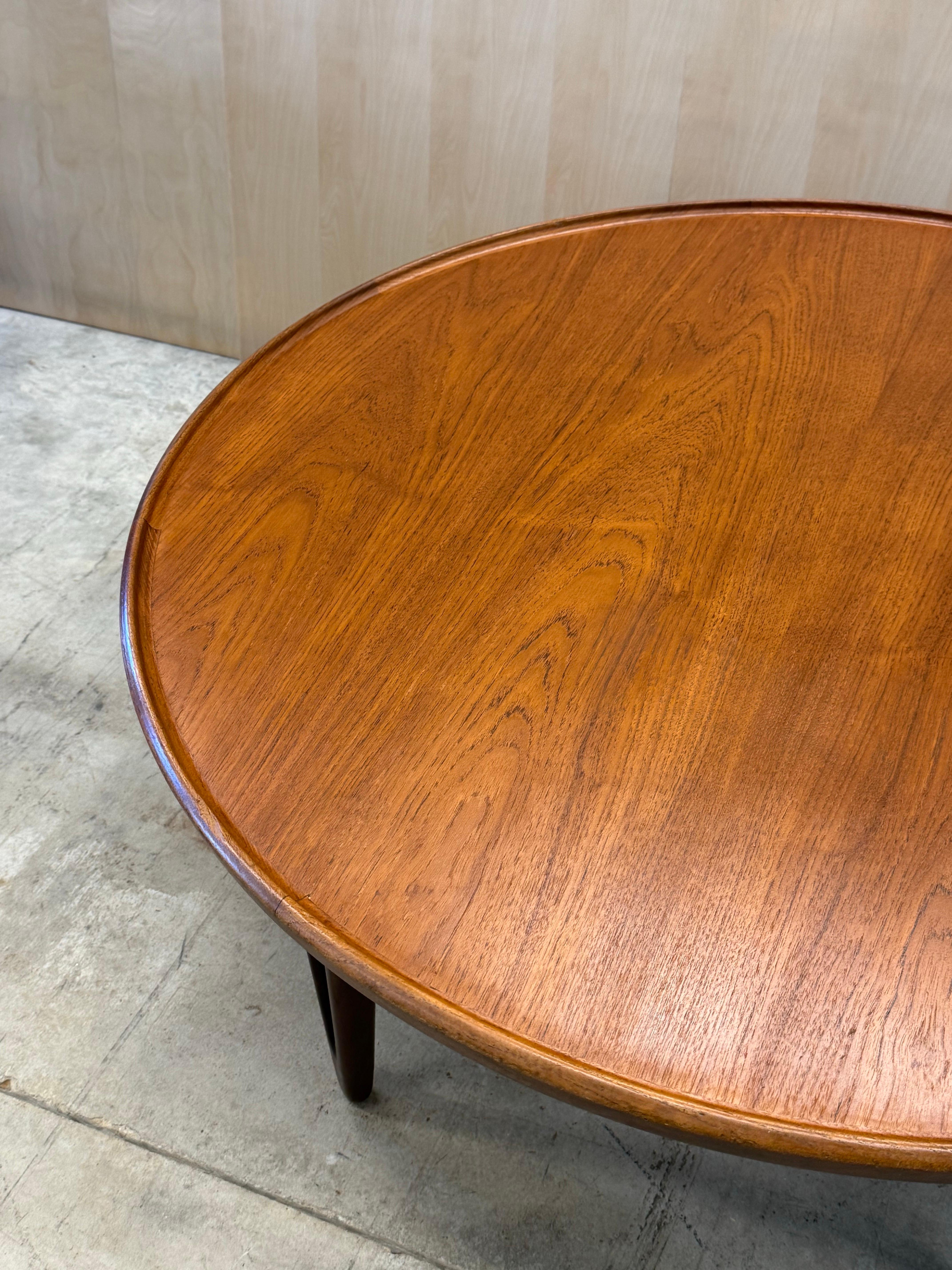 Table basse du milieu du siècle par Tove et Edvard Kindt-Lars Bon état - En vente à Raleigh, NC