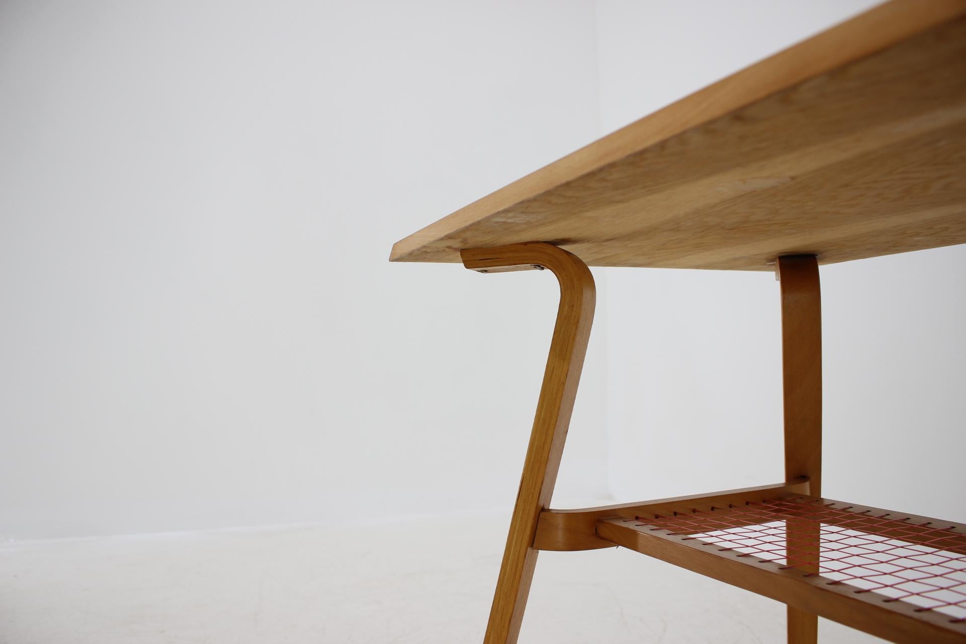 Wood Midcentury Coffee Table Designed by Bohumil Landsman, 1960s For Sale