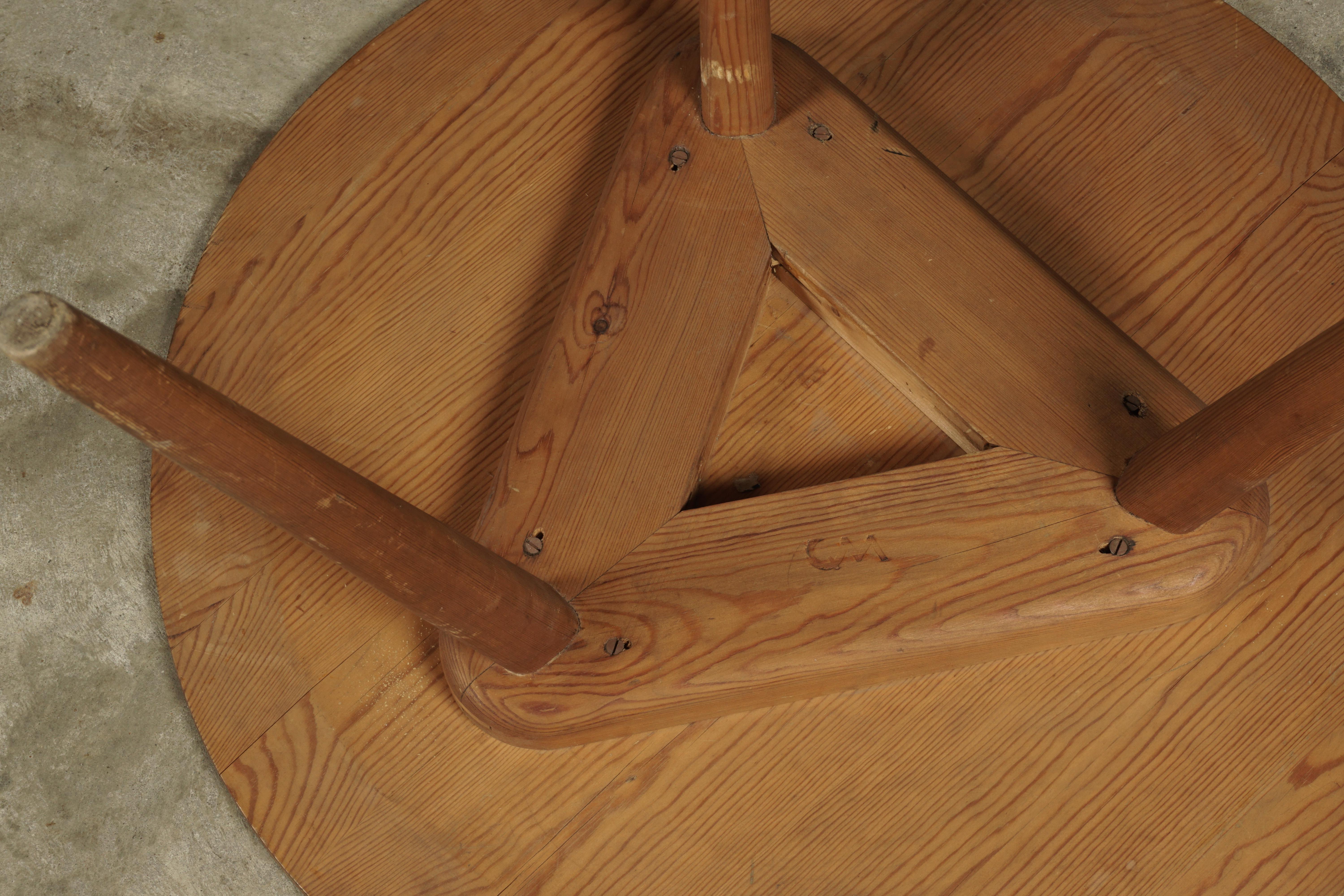 Pine Vintage Coffee Table Designed by Carl Malmsten, Sweden, circa 1950