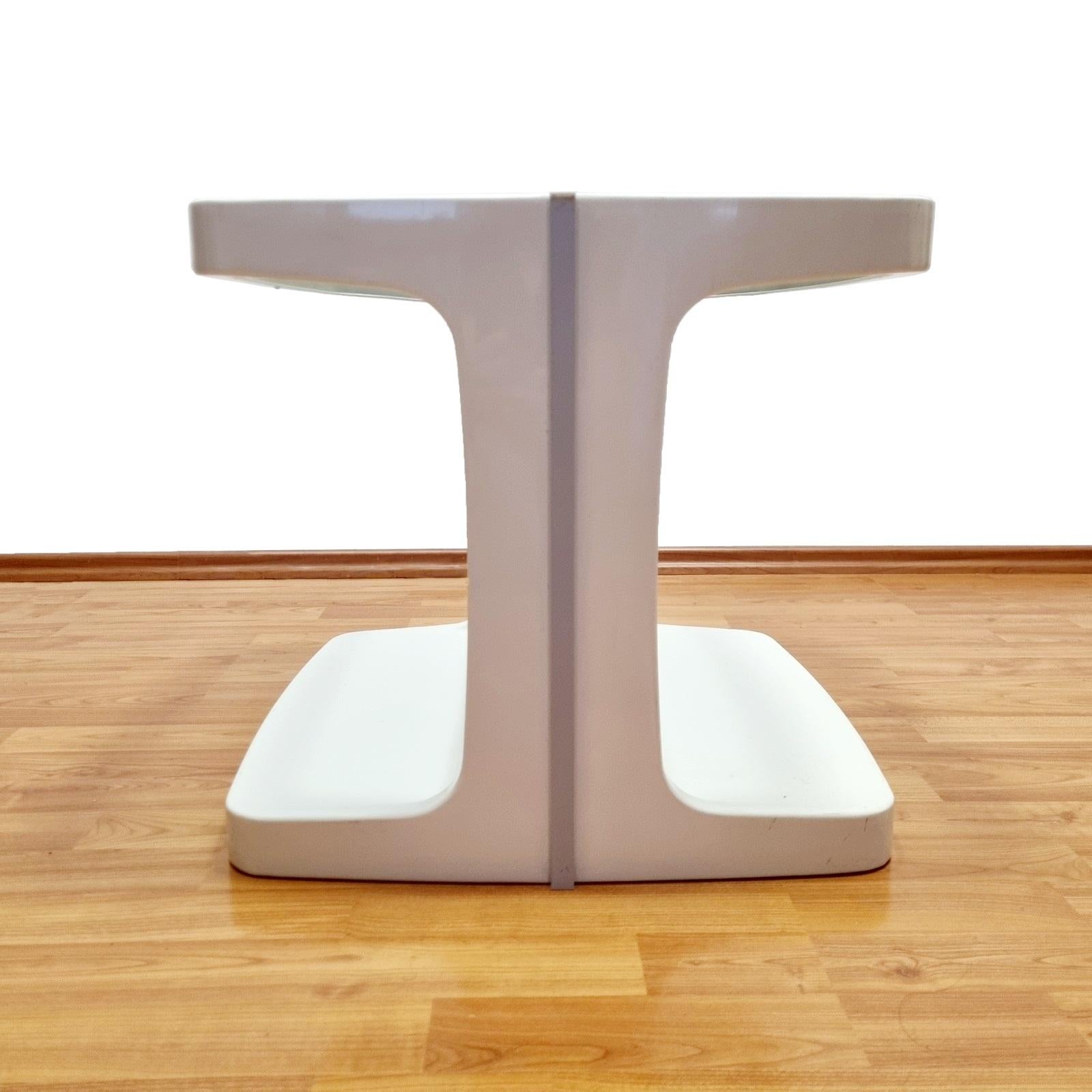 Glass Mid Century Coffee Table Designed by Marc Held for Prisunic, France 70s For Sale