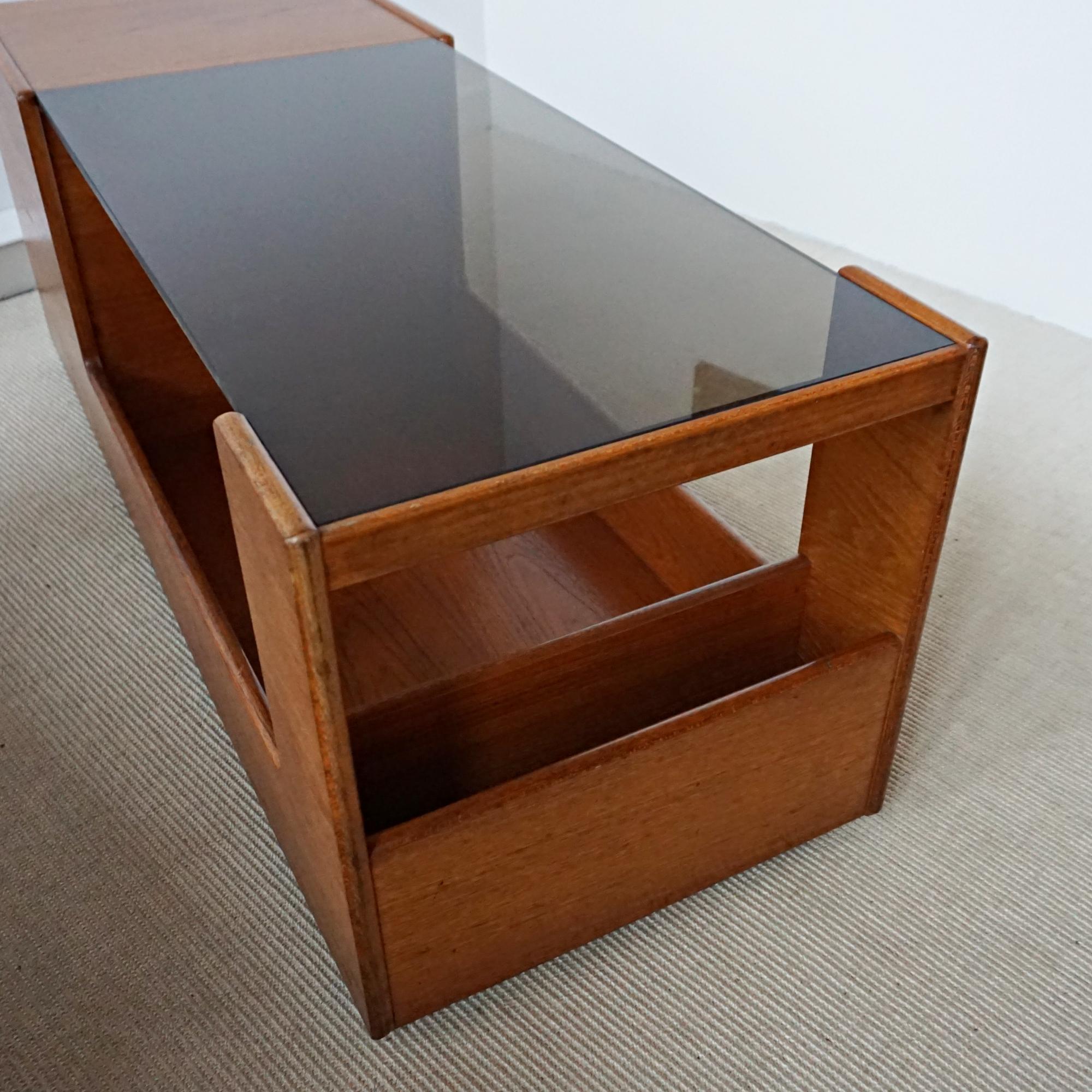 Mid-Century Couchtisch (Glas)