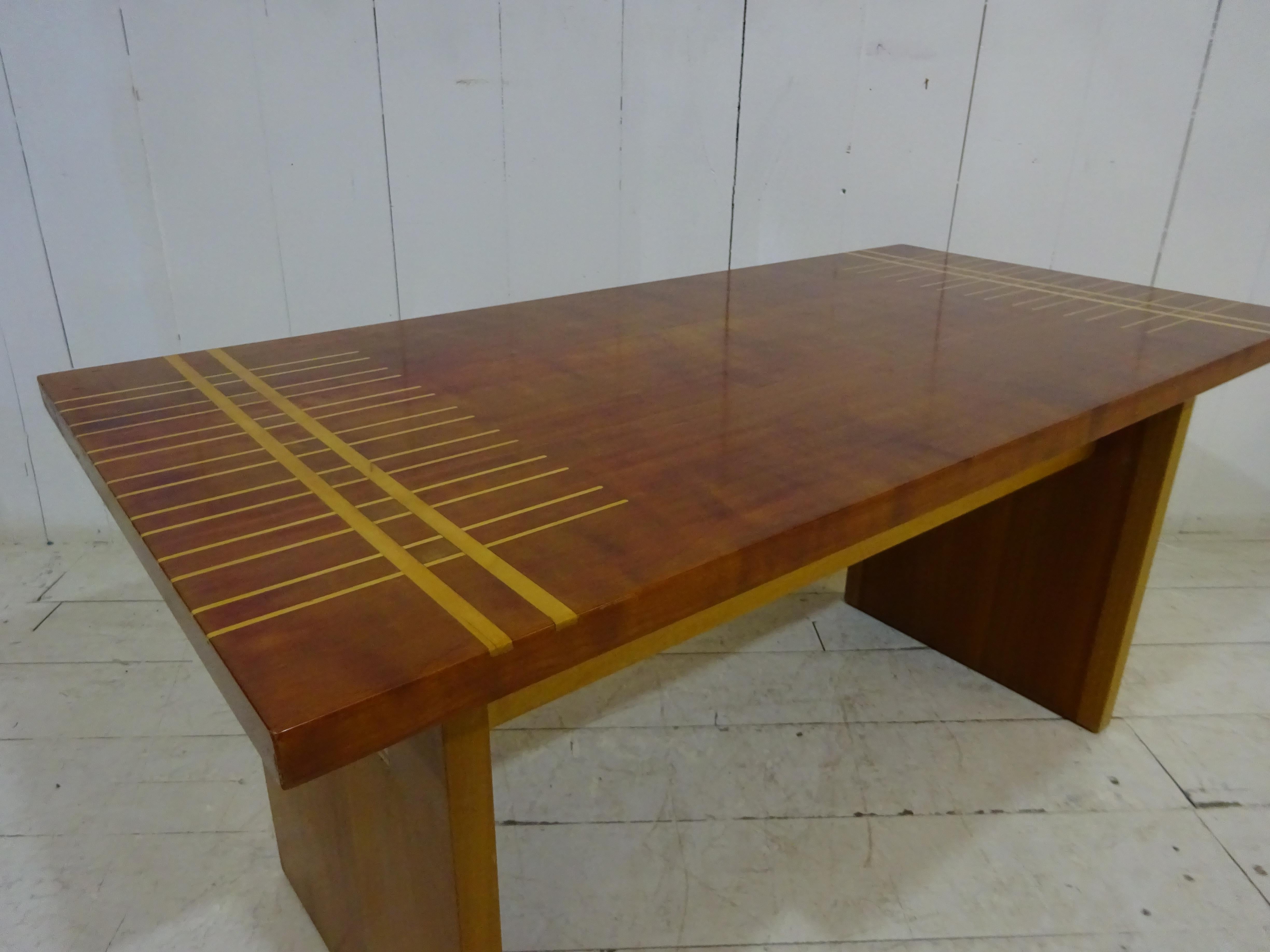 Beech Midcentury Coffee Table For Sale