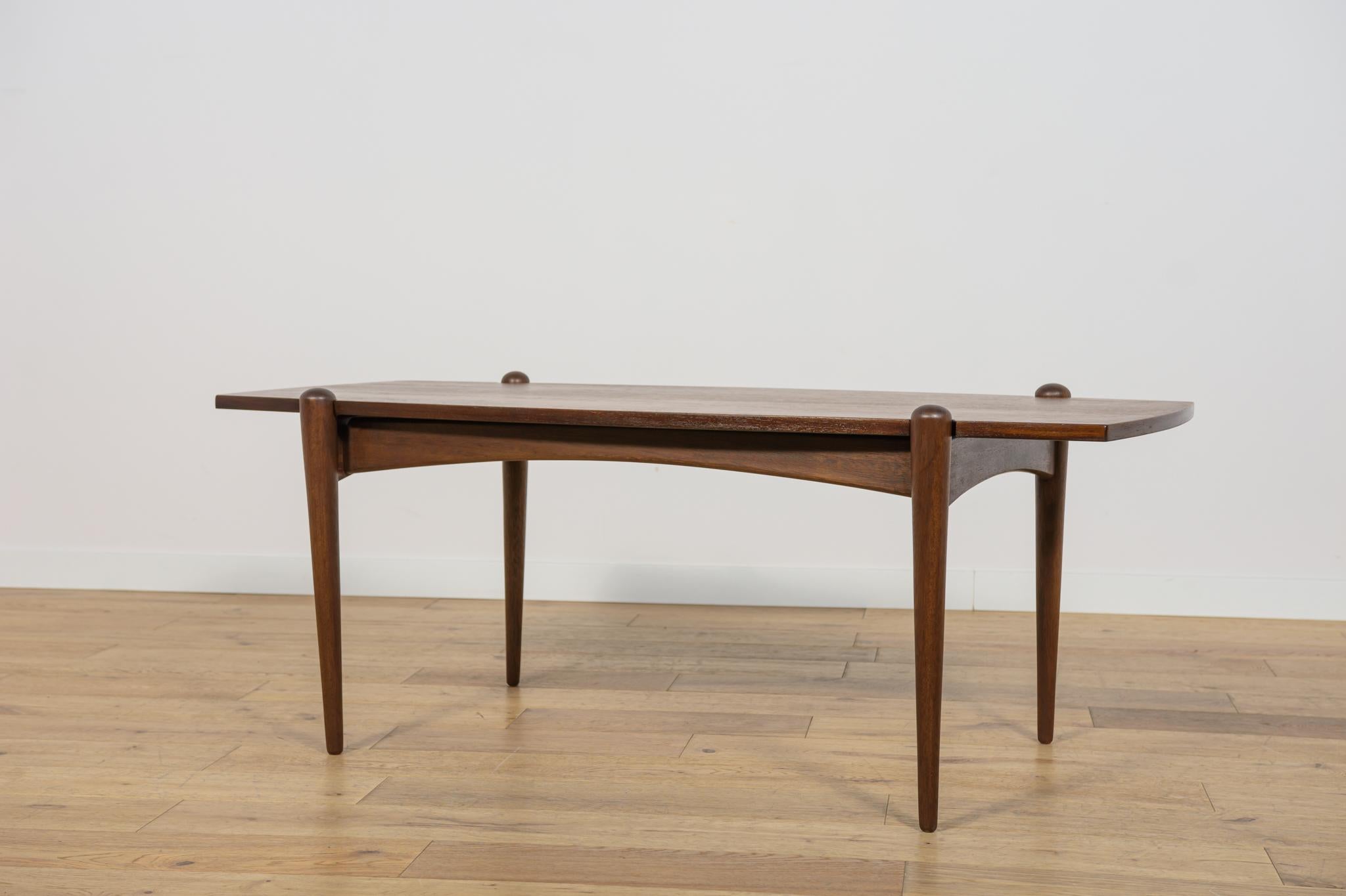 Woodwork Mid-Century Coffee Table from Dux, 1960s For Sale