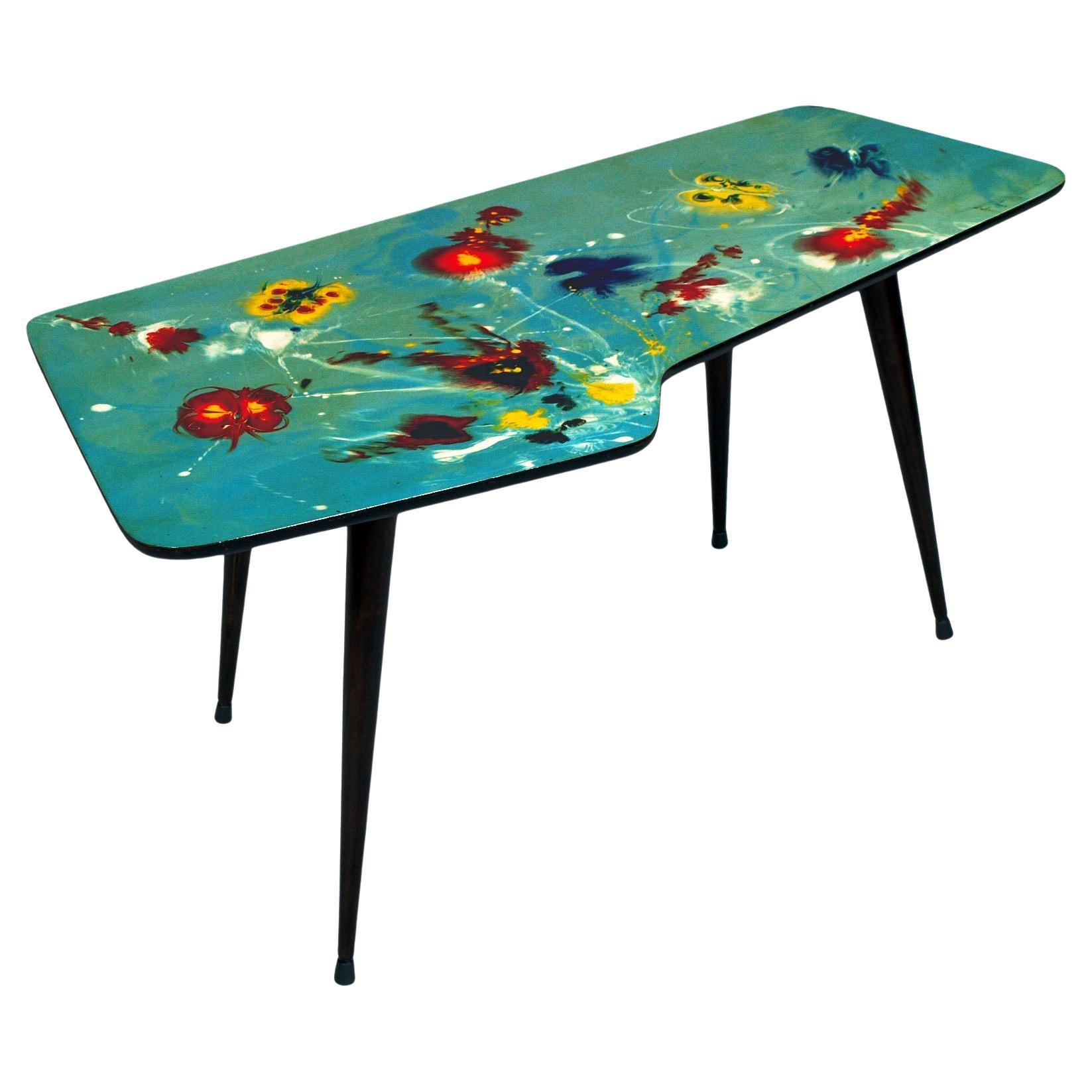 Couchtisch aus der Mitte des Jahrhunderts, im Stil von Gio Ponti und Paolo De Poli, 1950