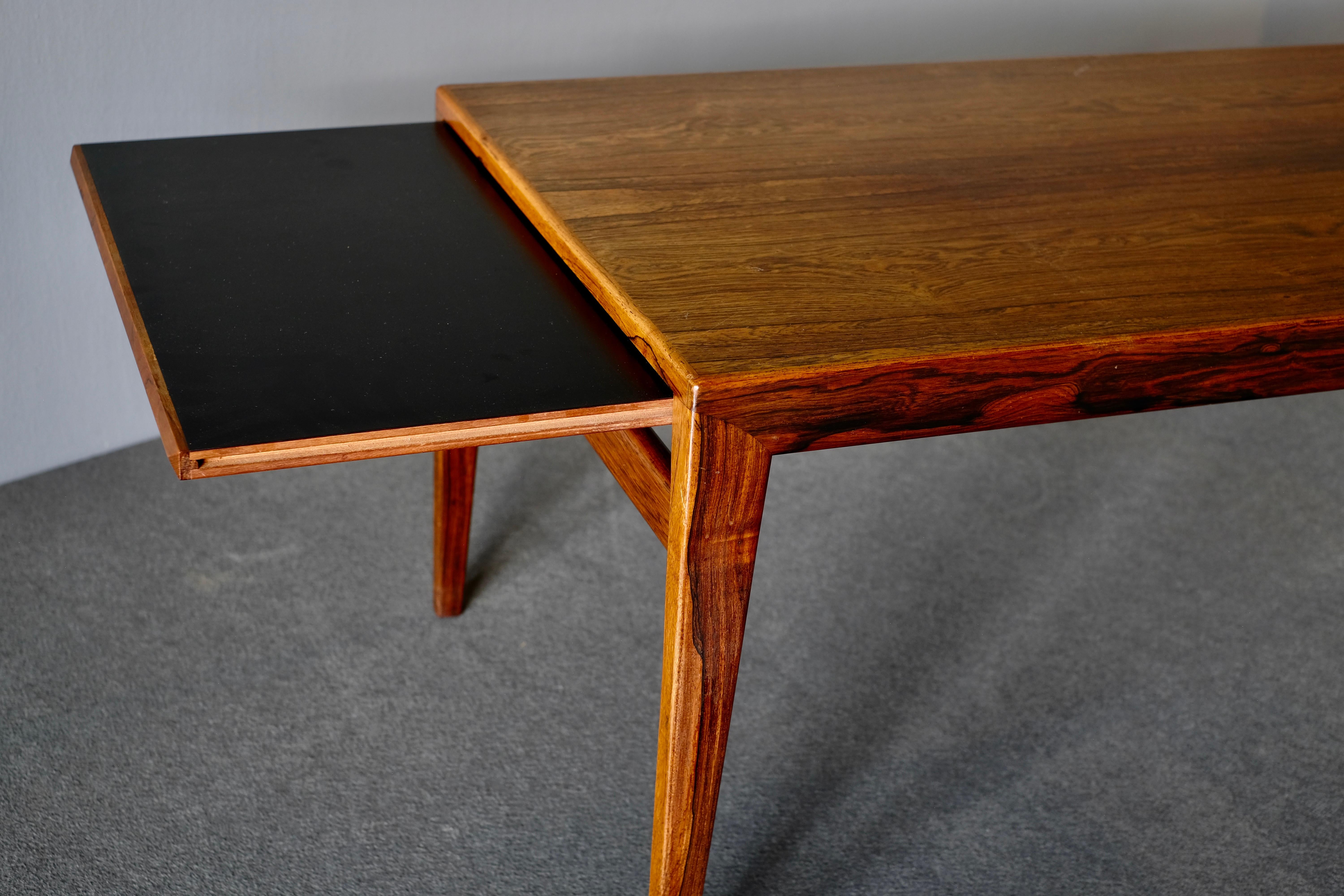 Danish Midcentury Coffee Table in Brazilian Rosewood by Johannes Anderson For Sale