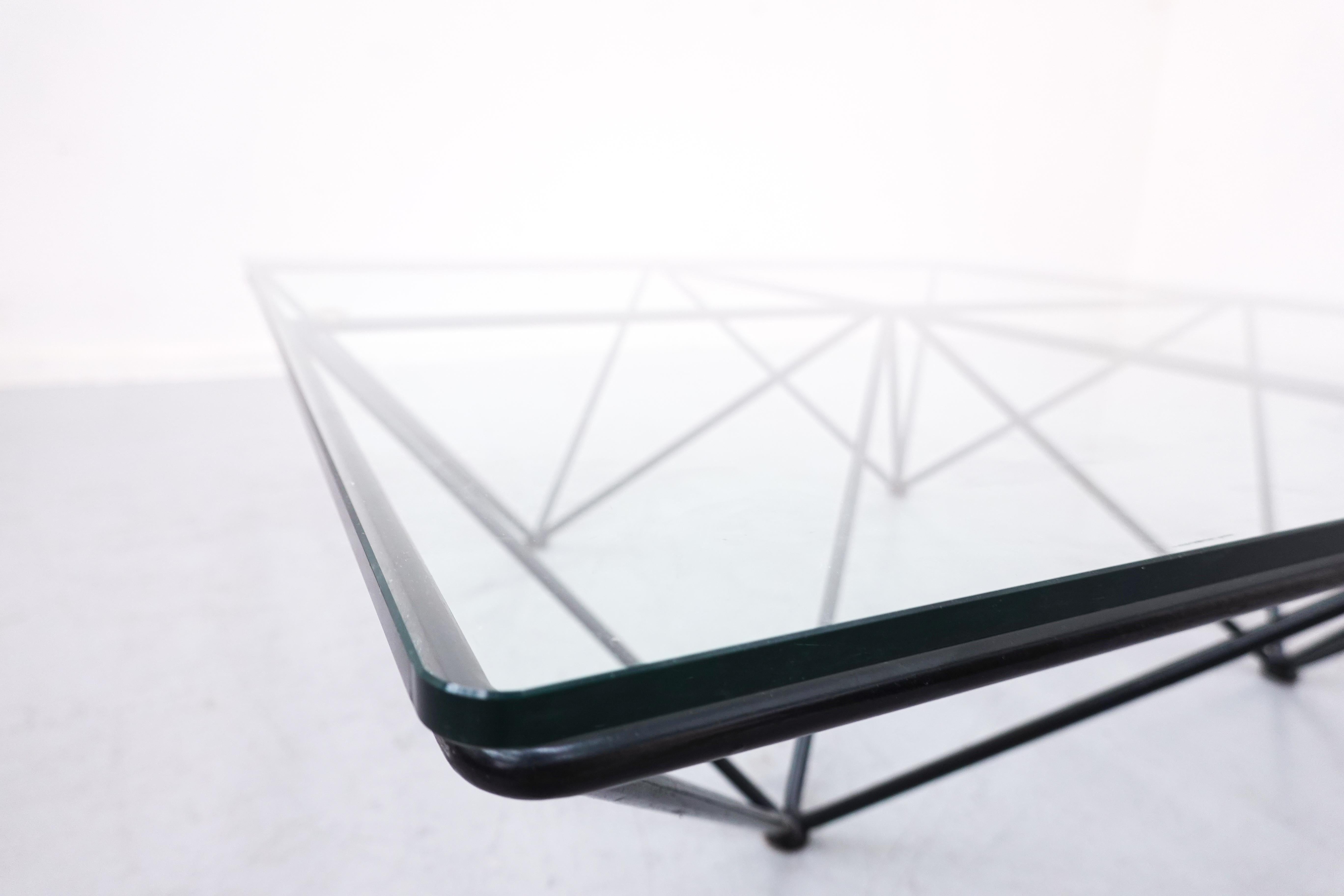 Metal Mid-Century Coffee Table in Style of Paolo Piva, 1970s