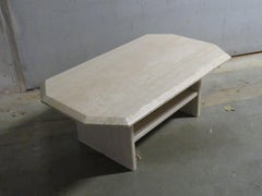Mid Century Coffee Table in Travertine, Italy 1970s