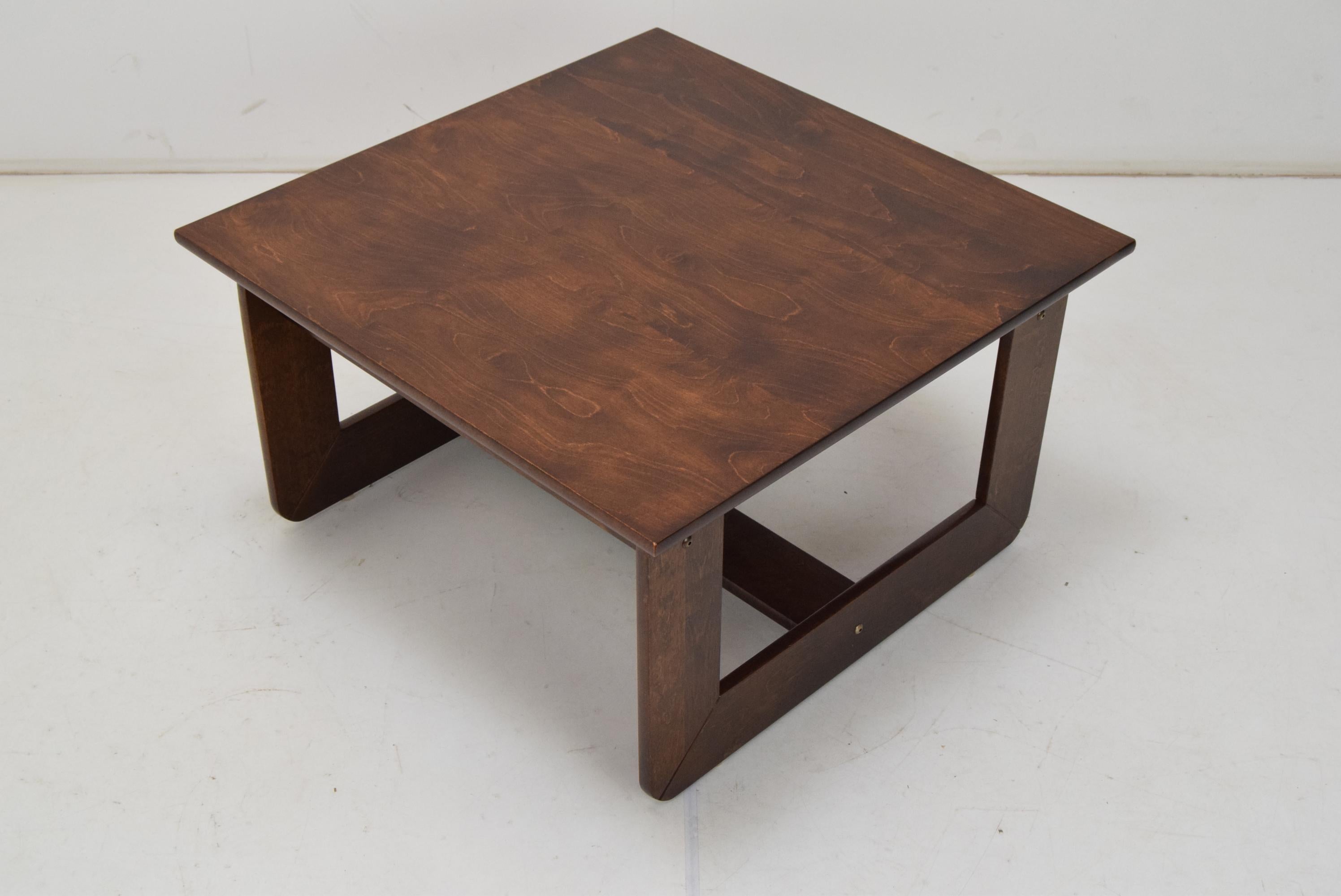 Midcentury Coffee Table, Leda Lux, 1980s In Good Condition For Sale In Praha, CZ