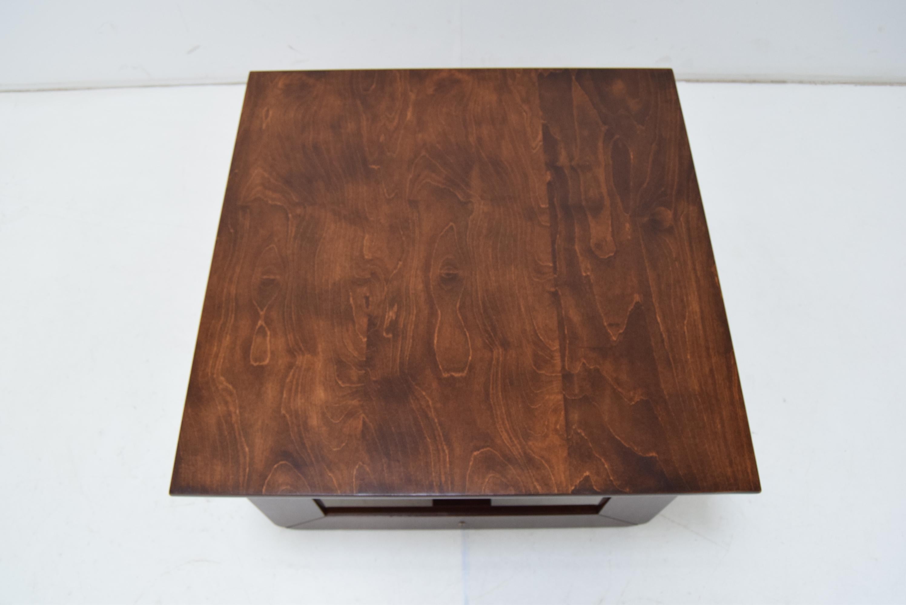 Wood Midcentury Coffee Table, Leda Lux, 1980s For Sale