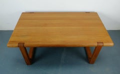Mid-Century Coffee Table Niels Bach Denmark Solid Teak Danish Modern 1960s