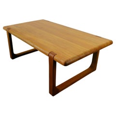 Mitte des Jahrhunderts COFFEE TABLE niels bach zeichnend aus massivem Teakholz, dänisch, modern 1960er Jahre