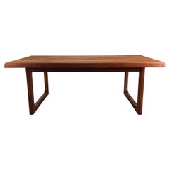 Mid Century Coffee Table Niels Bach Vintage Denmark Teak