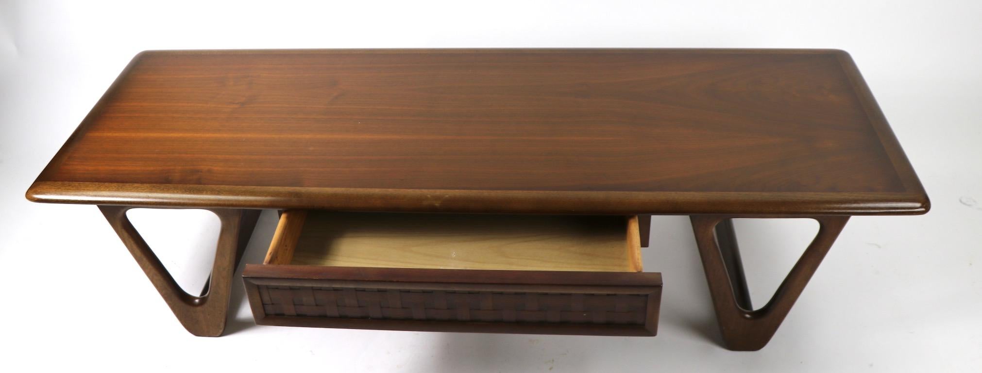 lane mid century coffee table