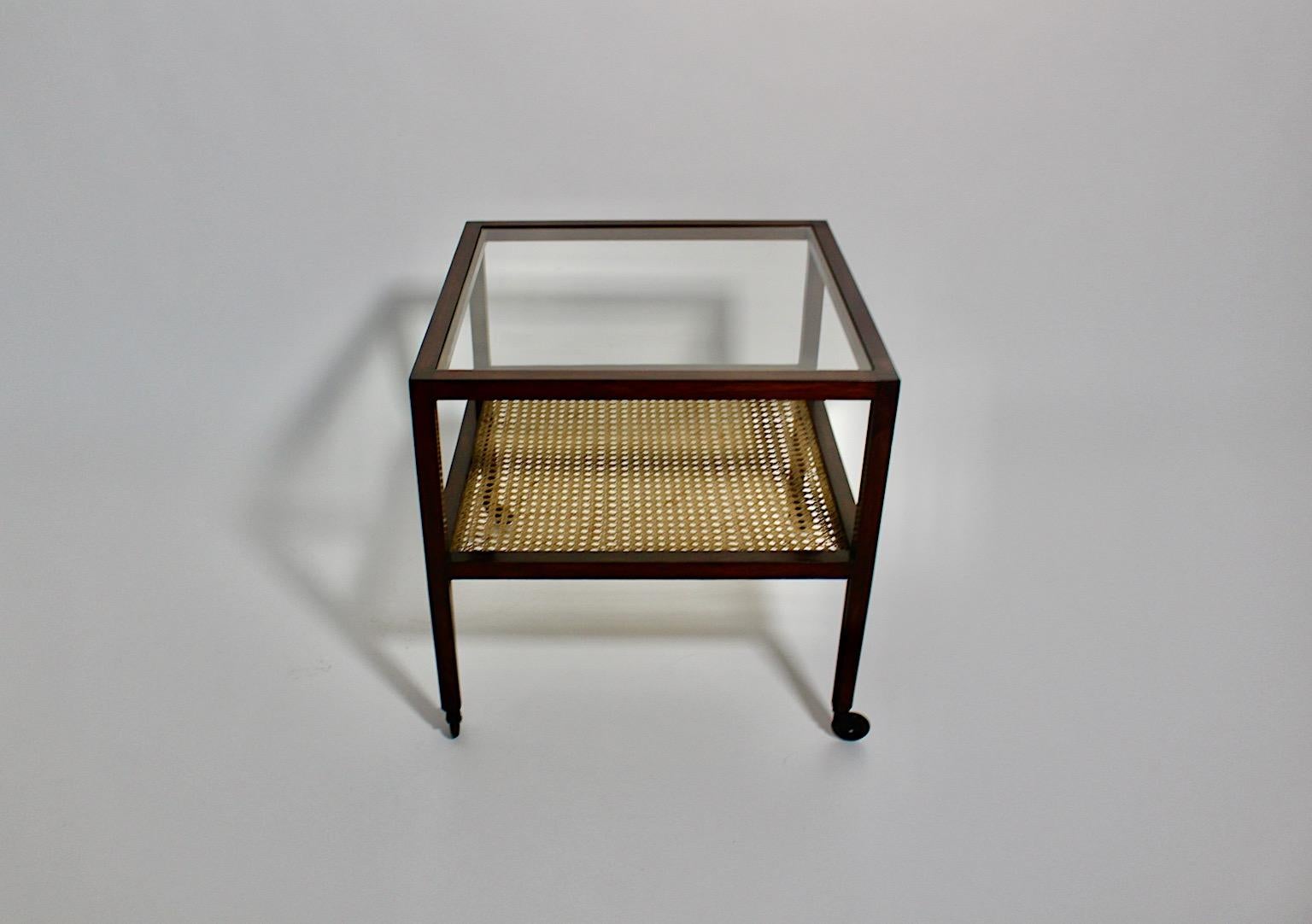 Mid-Century Coffee Table Serving Table Julius Jirasek Werkstätten Hagenauer 1950 For Sale 2