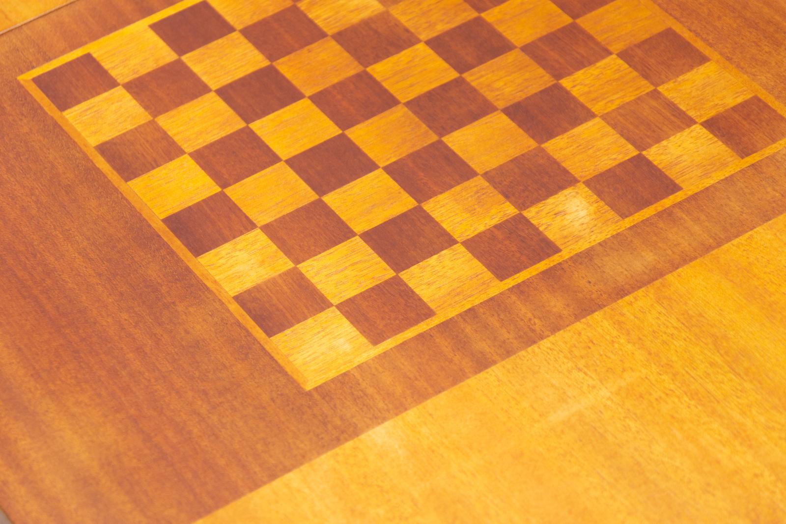 Midcentury Coffee Table with Chess Pattern, Hikor Písek, 1960s, Czechoslovakia 10