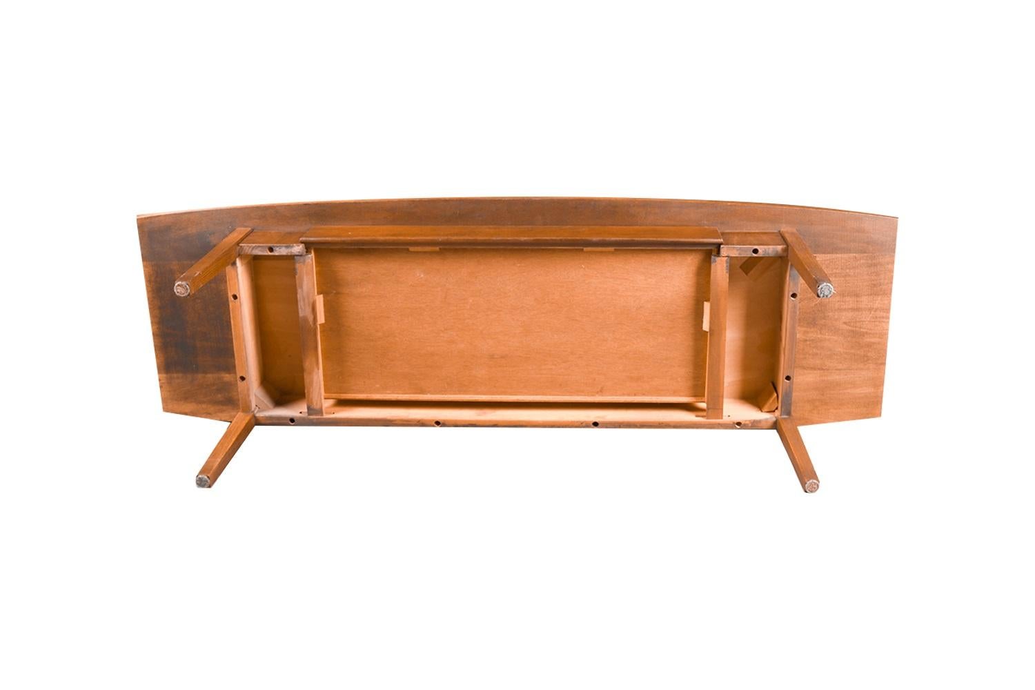 Mid-20th Century Mid Century Coffee Table with Drawer Stanley Furniture For Sale