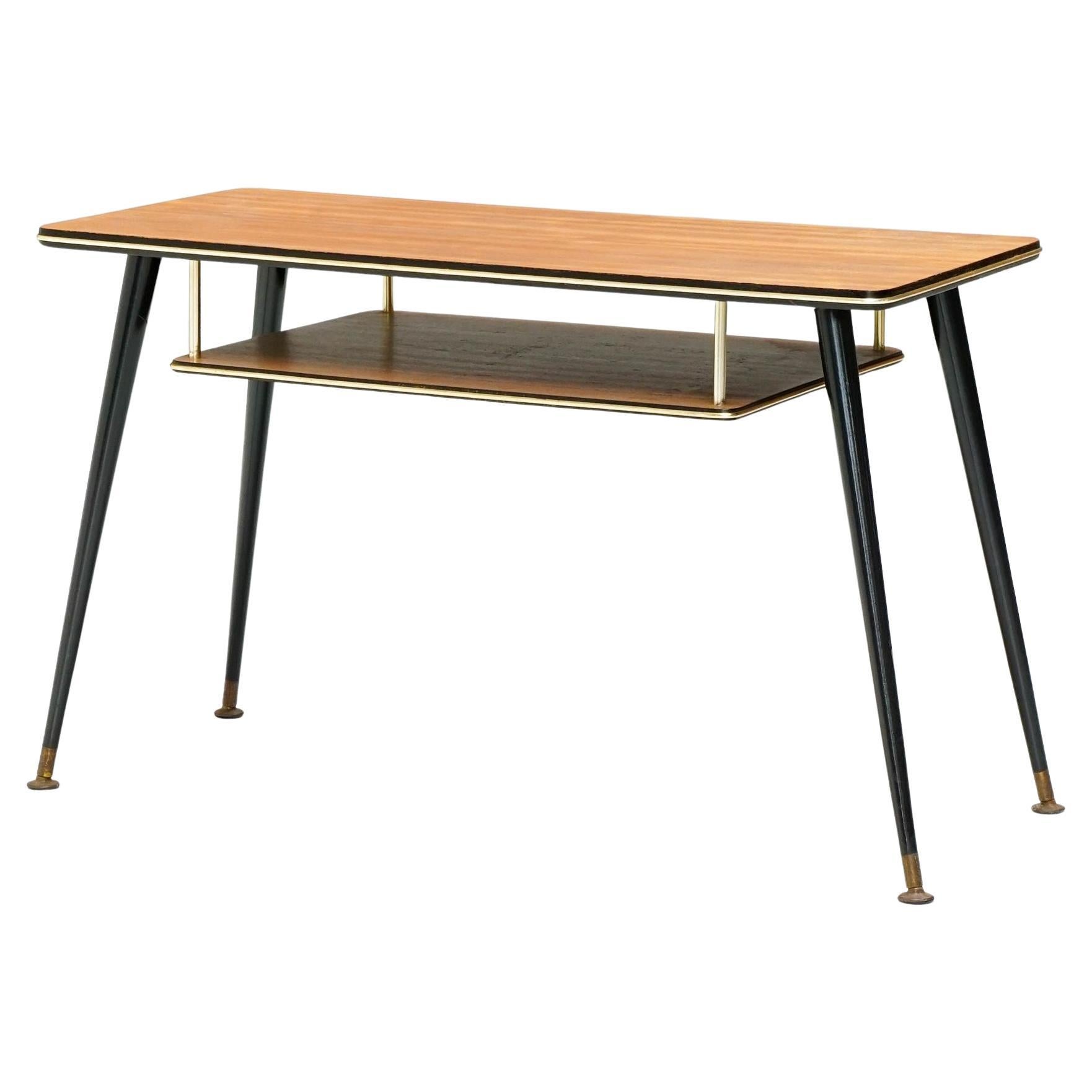 Mid-Century Coffee Table with Magazine Rack